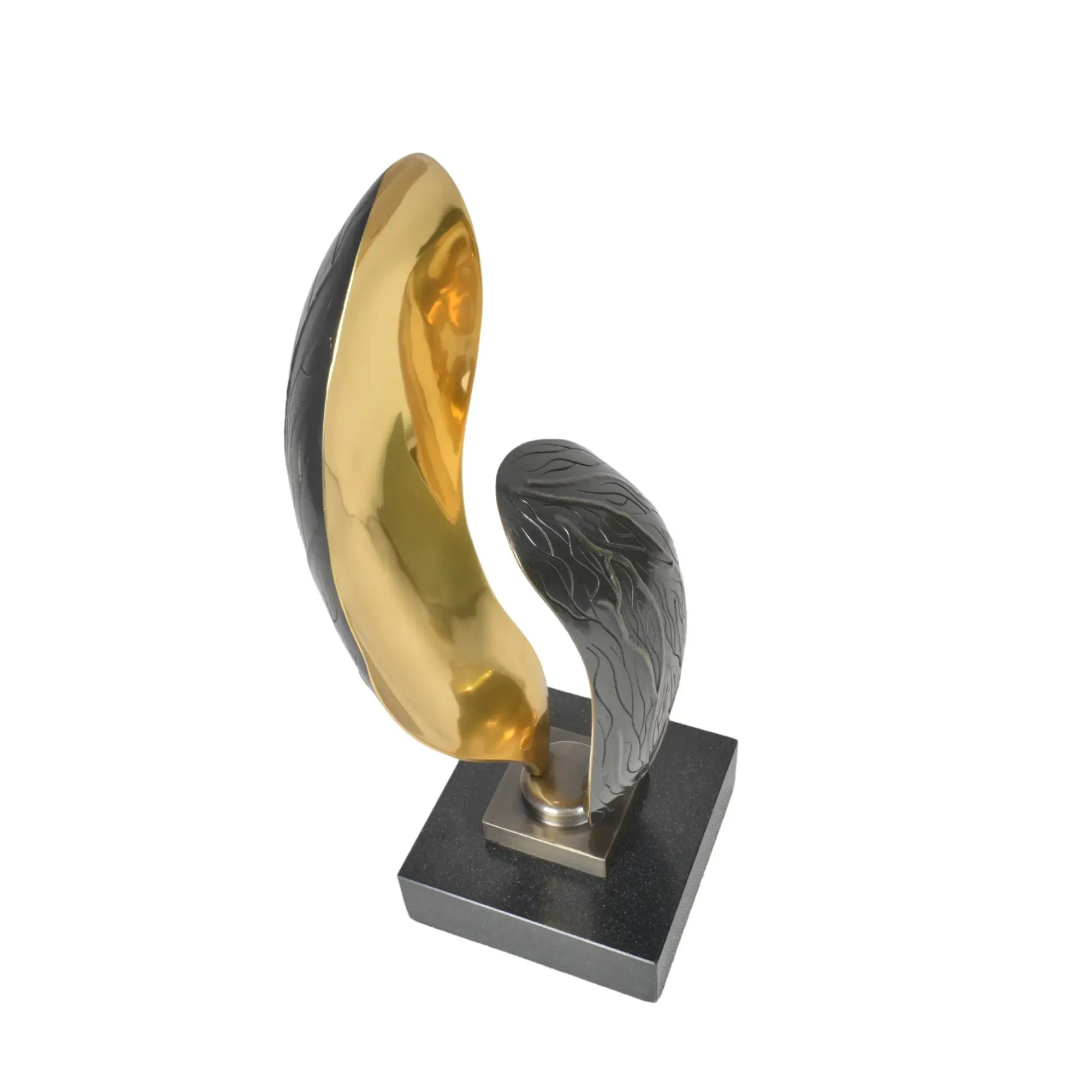 Skulptur - in Blätterform - Kunstobjekt hochglanz Metallskulptur Fogli Default Title