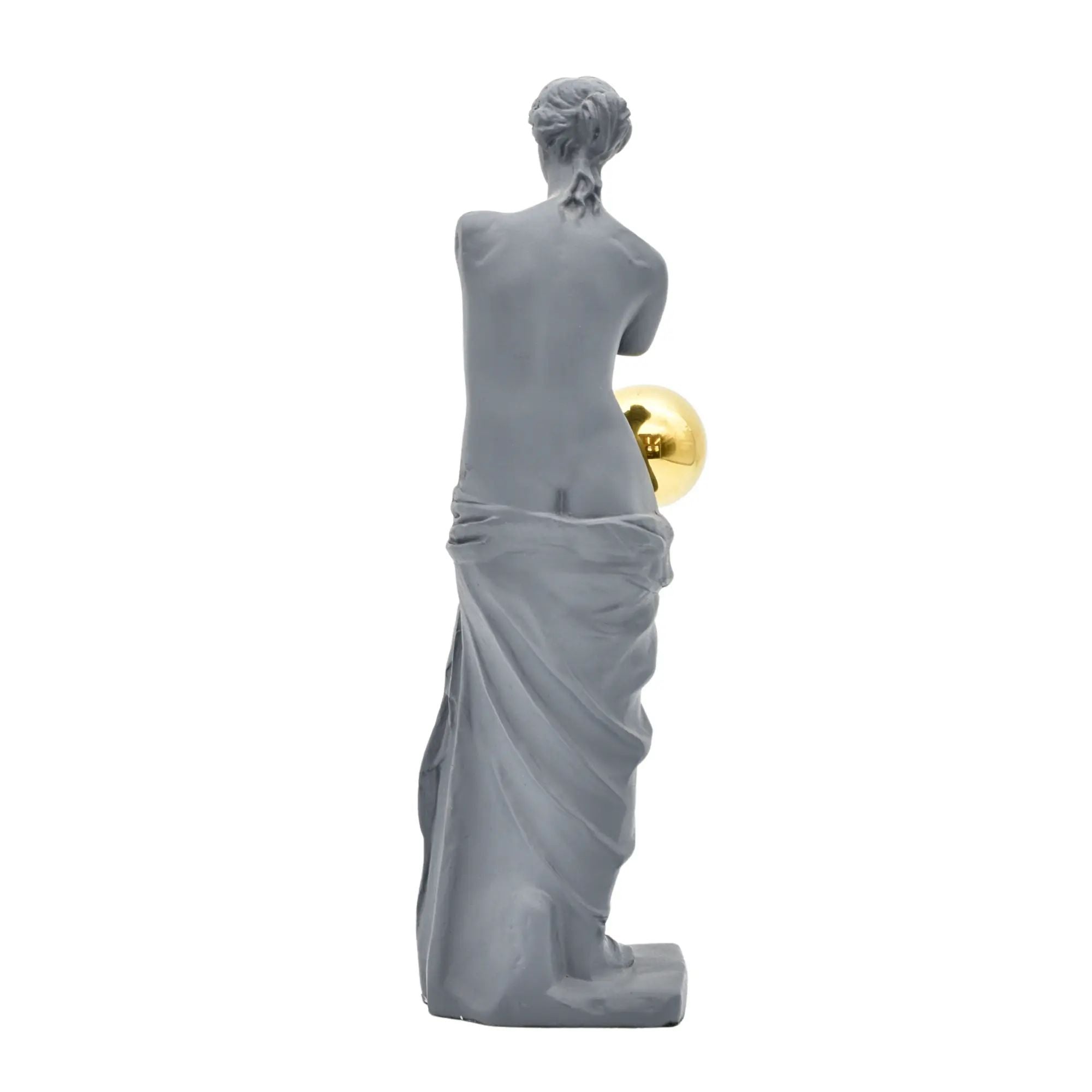 Dekofigur - Skulptur Klassische Büste mit goldener Sphäre Venus Aurea Default Title