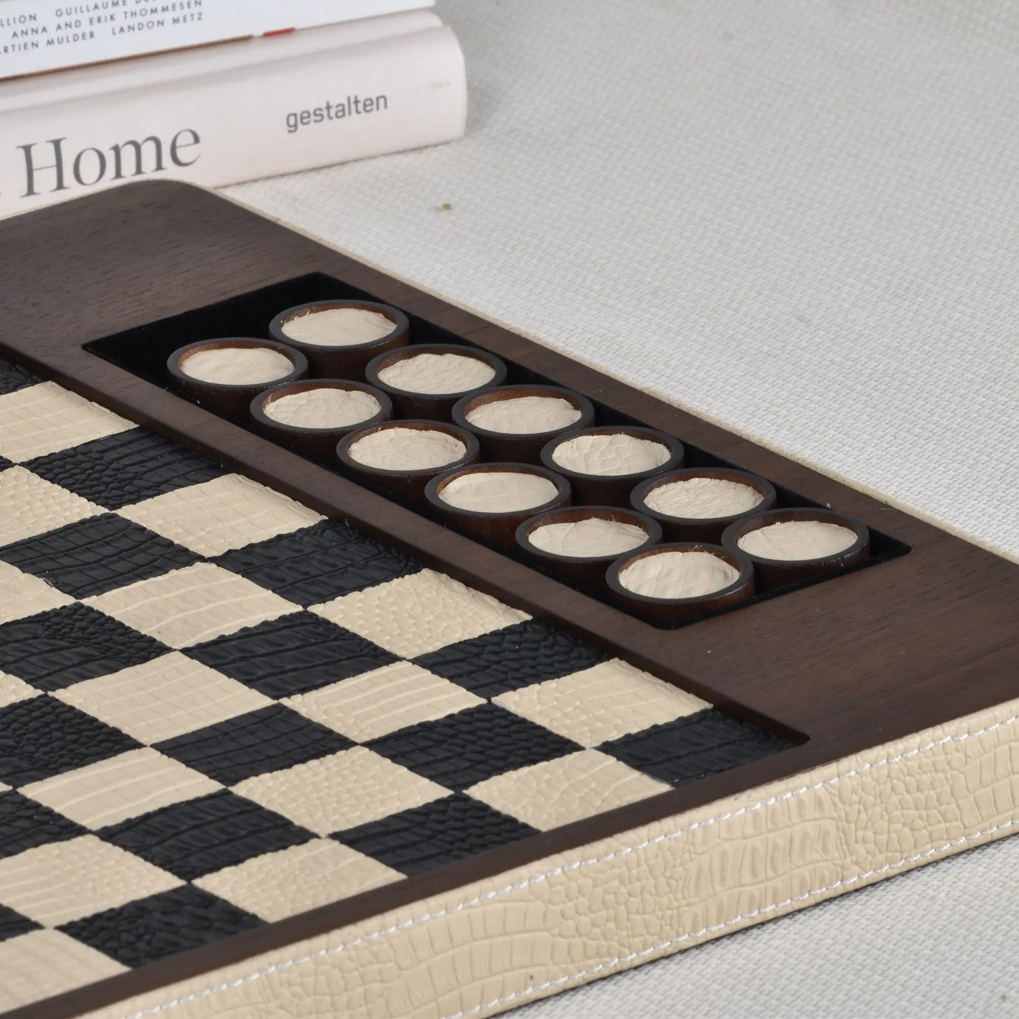 Damespiel - Checkers Brettspiel - Exklusives Strategiespiel Elegance Checkers Damespiel Default Title