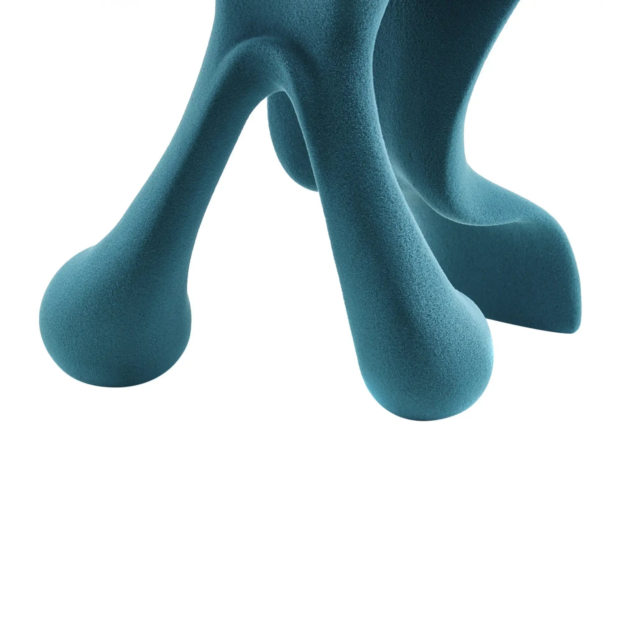 Samtfigur - extravagante Dekoration - Deko- Designobjekt Figur aus Samt Gambe