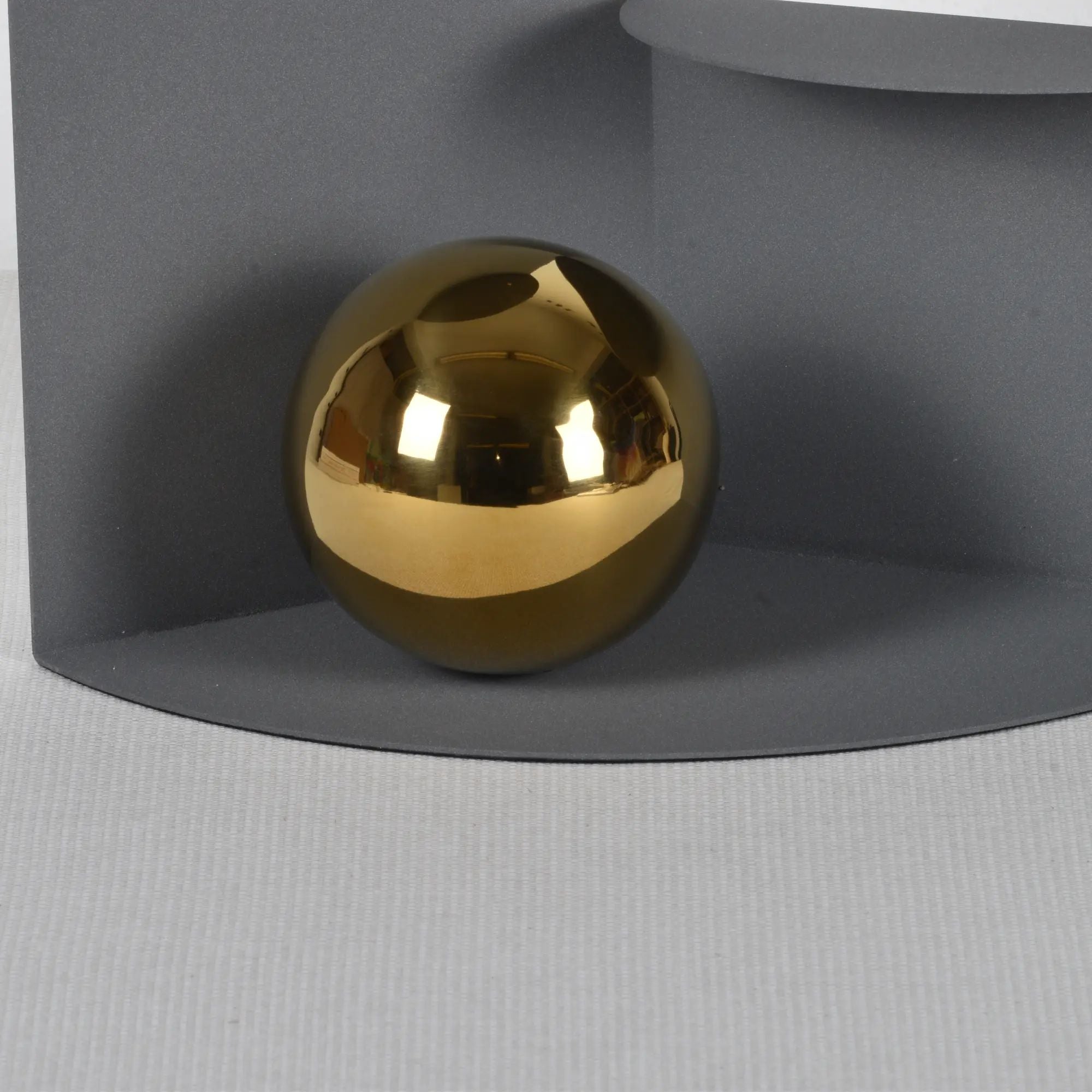 Dekoobjekt - mit Goldkugeln - Dekoskulptur Regal- und Tischdeko Metall Géométrique Default Title