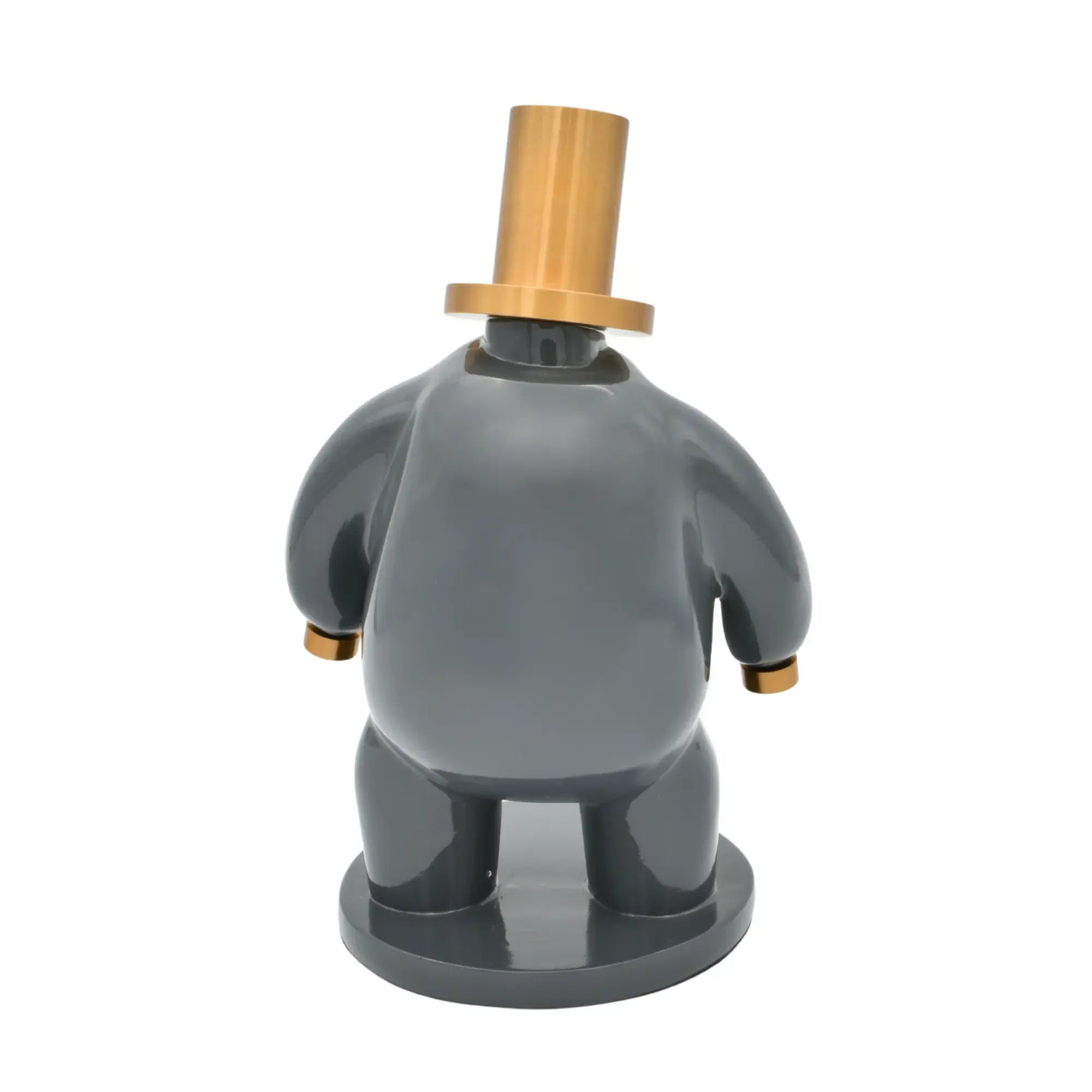 Dekofigur - Designer Pop-Art Skulptur - Skulptur Verspieltes Pop-Design Orbis Aurum Grau