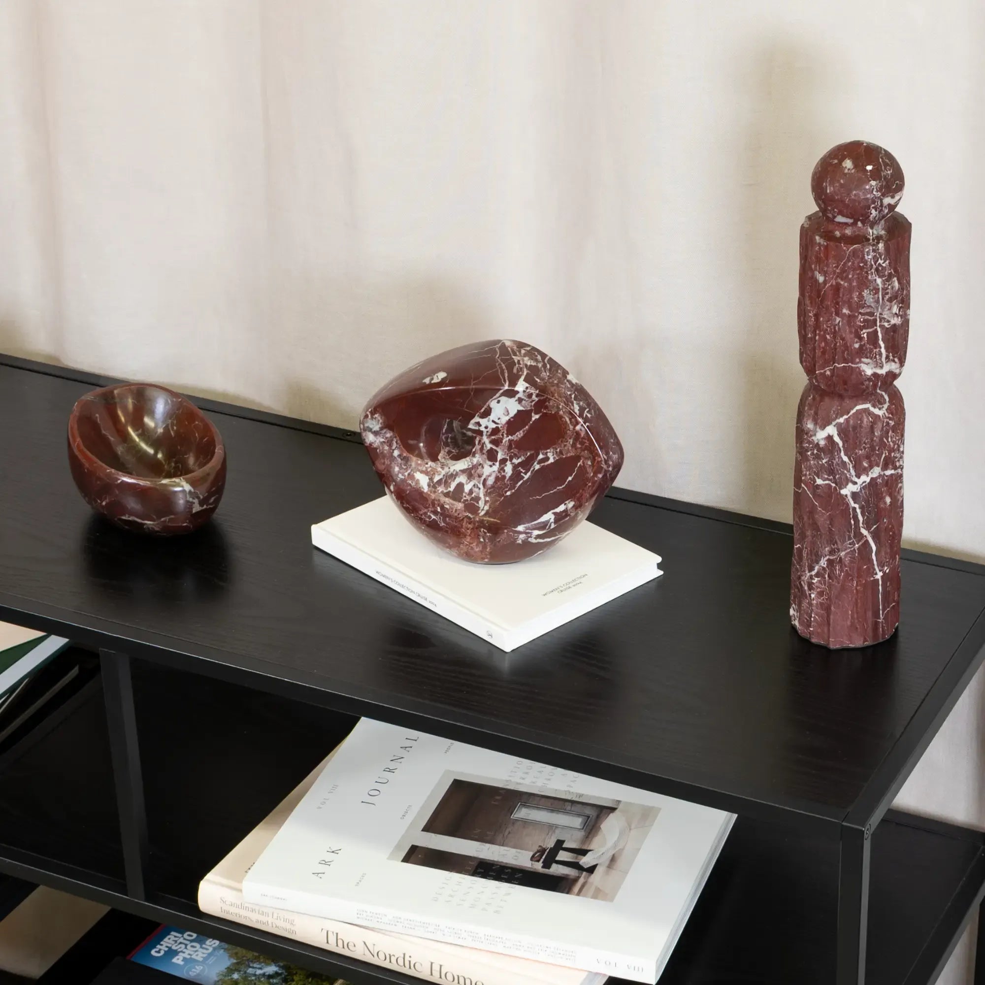 Marmorschale - Naturstein Schüssel – Ablageschale – Schlüssel Aufbewahrung – Pietra Nan