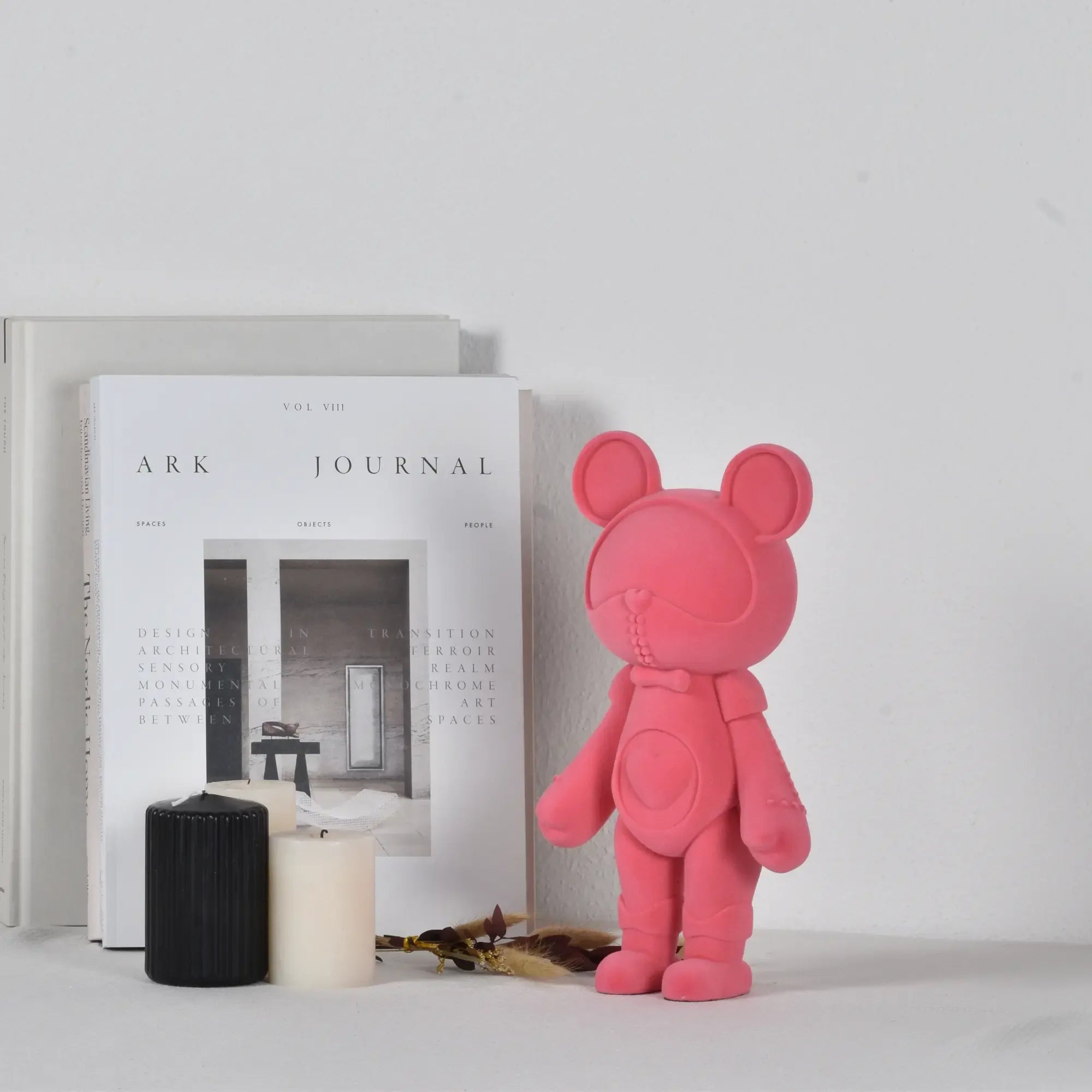 Samtfigur - in Bärform - Trend Dekofigur Bär Deko-Objekt Ours Doux