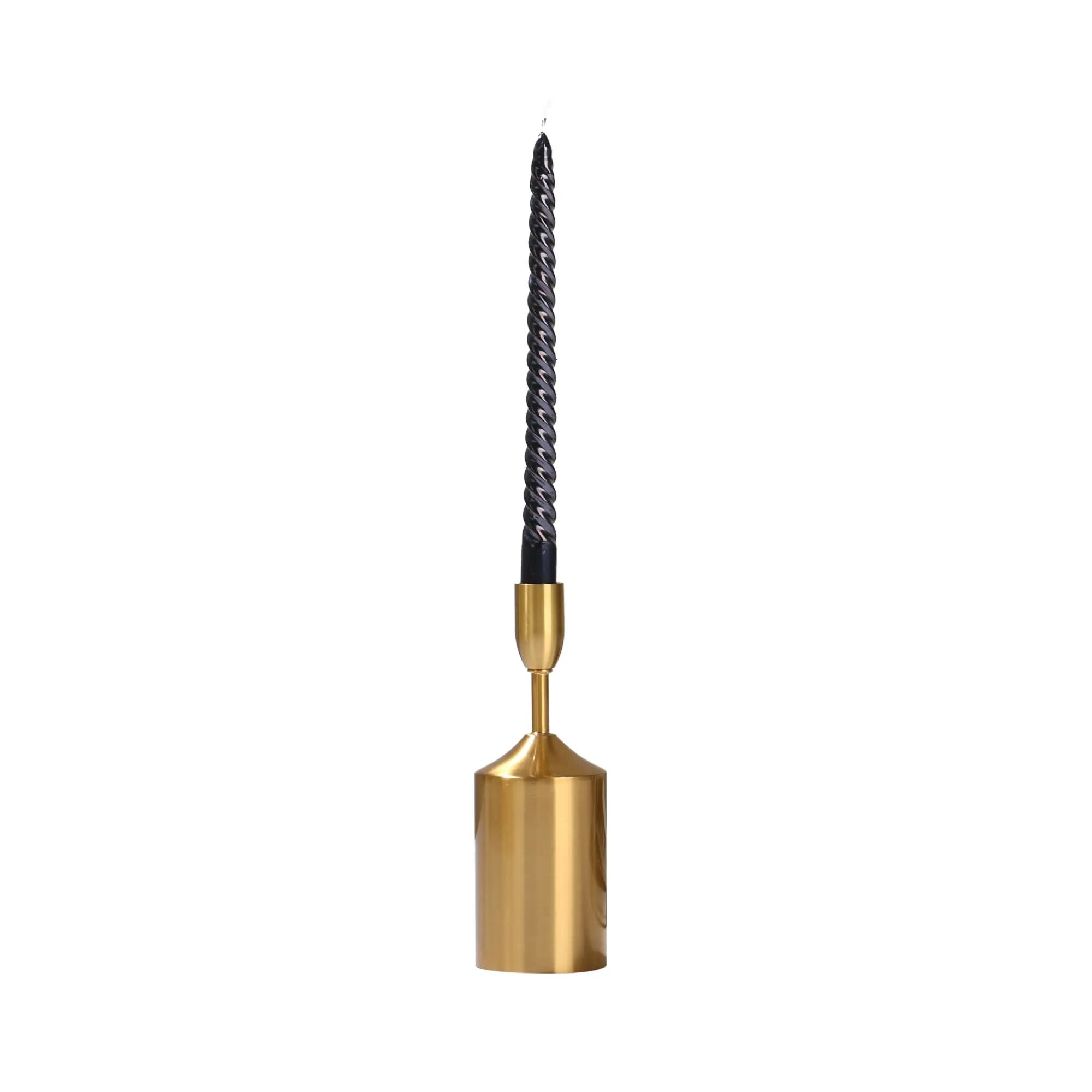 Kerzenständer-Set - für Dünne und Dicke Kerzen - Design-Set Kerzenleuchter Versatil Antikgold
