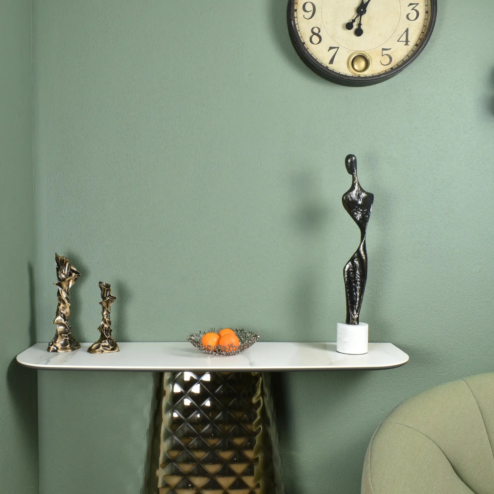 Dekoskulptur - Stahl-Skulptur - Moderne Statue elegante Damenfigur Figura Eleganza Default Title