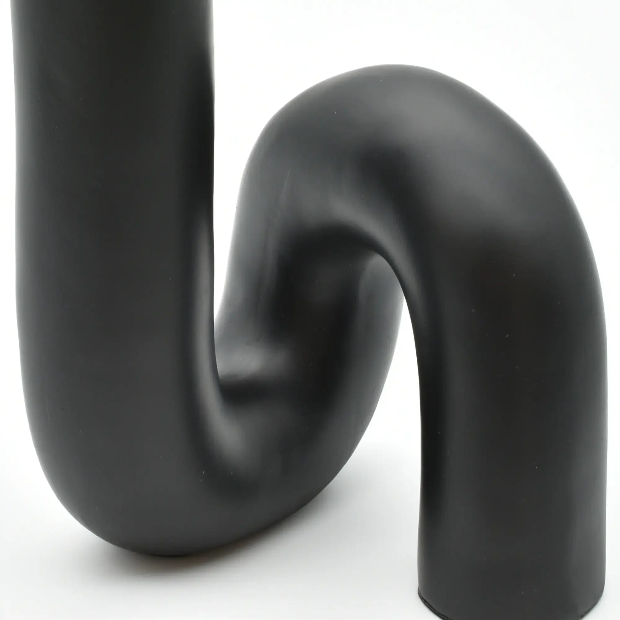 Vase - Elegante Designervase - Designgefäß skulpturale Blumenvase Linea Noire Eon Default Title