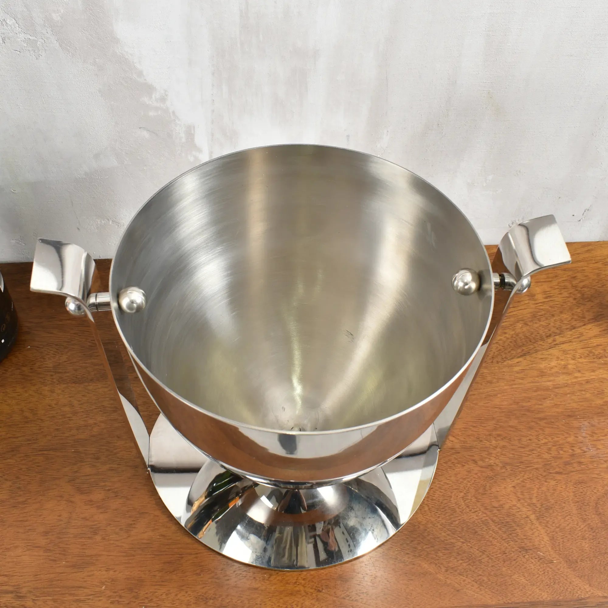 Eiseimer - Flaschenkühler - Edles Champagner-Eimer silberner Eiseimer Calme