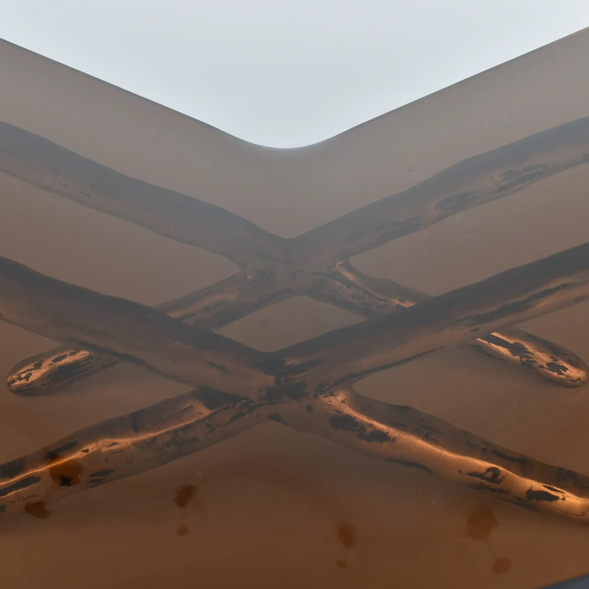 Buchständer - Freistehend - Designer Buchablage Settantenne Braun