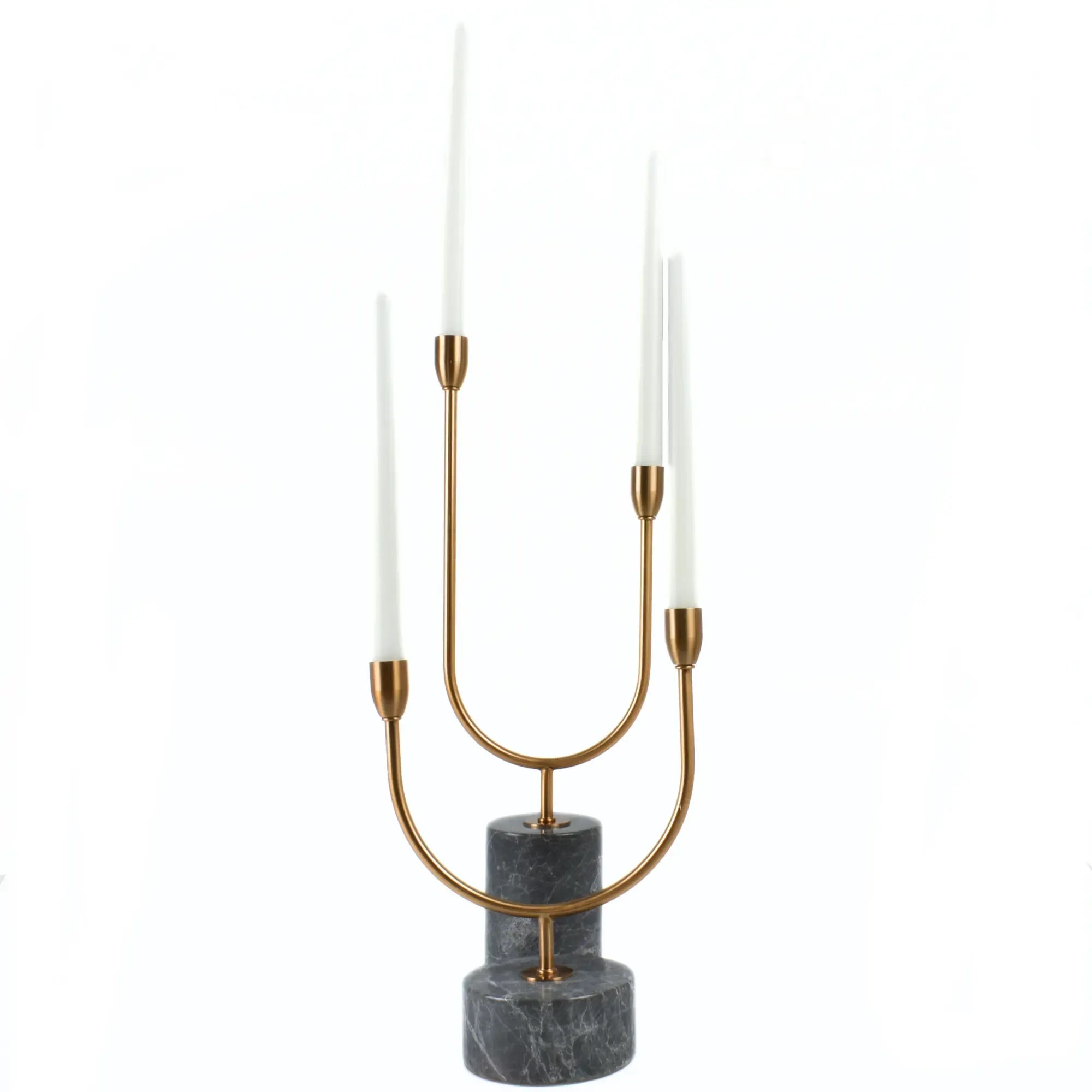 Kerzenständer - U-Form Stabkerzen - Zweiflammiger Kerzenleuchter EternalDuo Groß