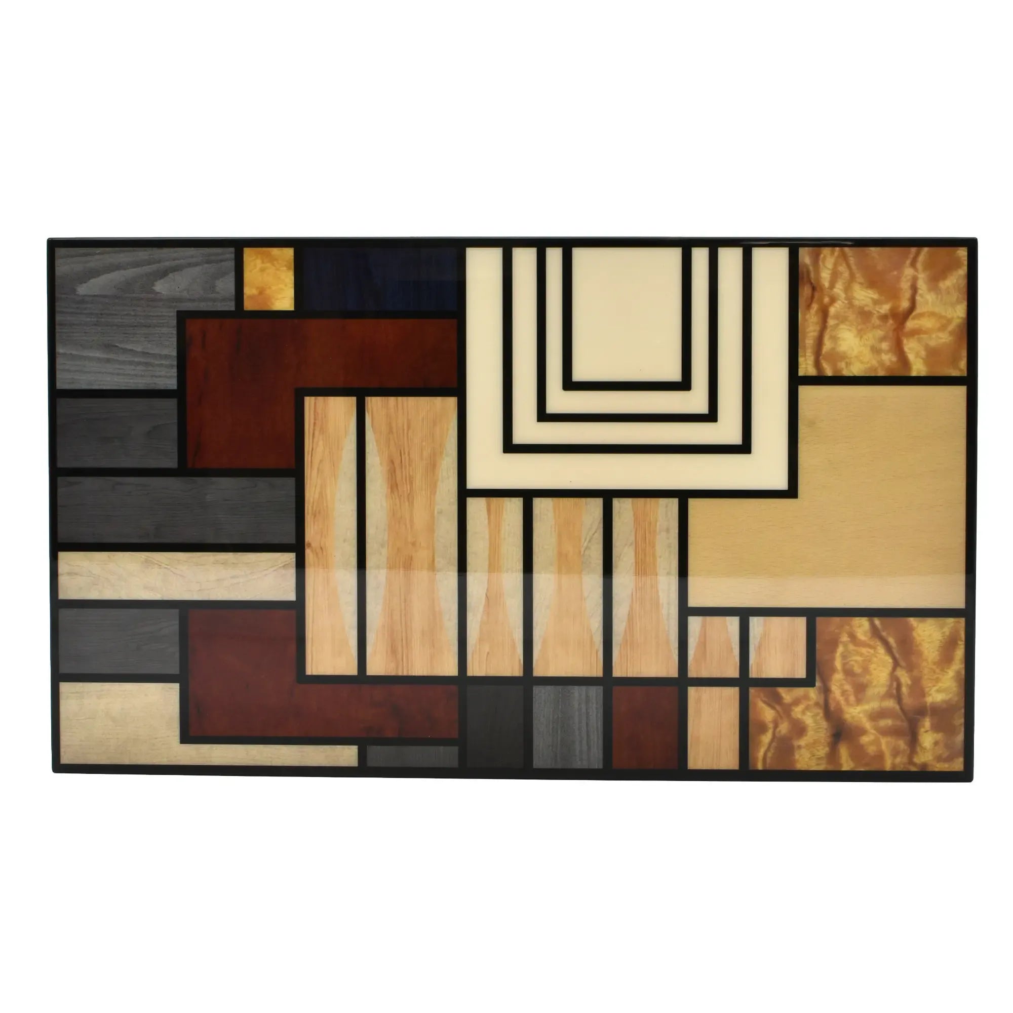 Schmuckbox - Edle Aufbewahrungsbox Intarsien – Art-Deco Schmuckdose – Coffee-Table-Box Mosa Nan