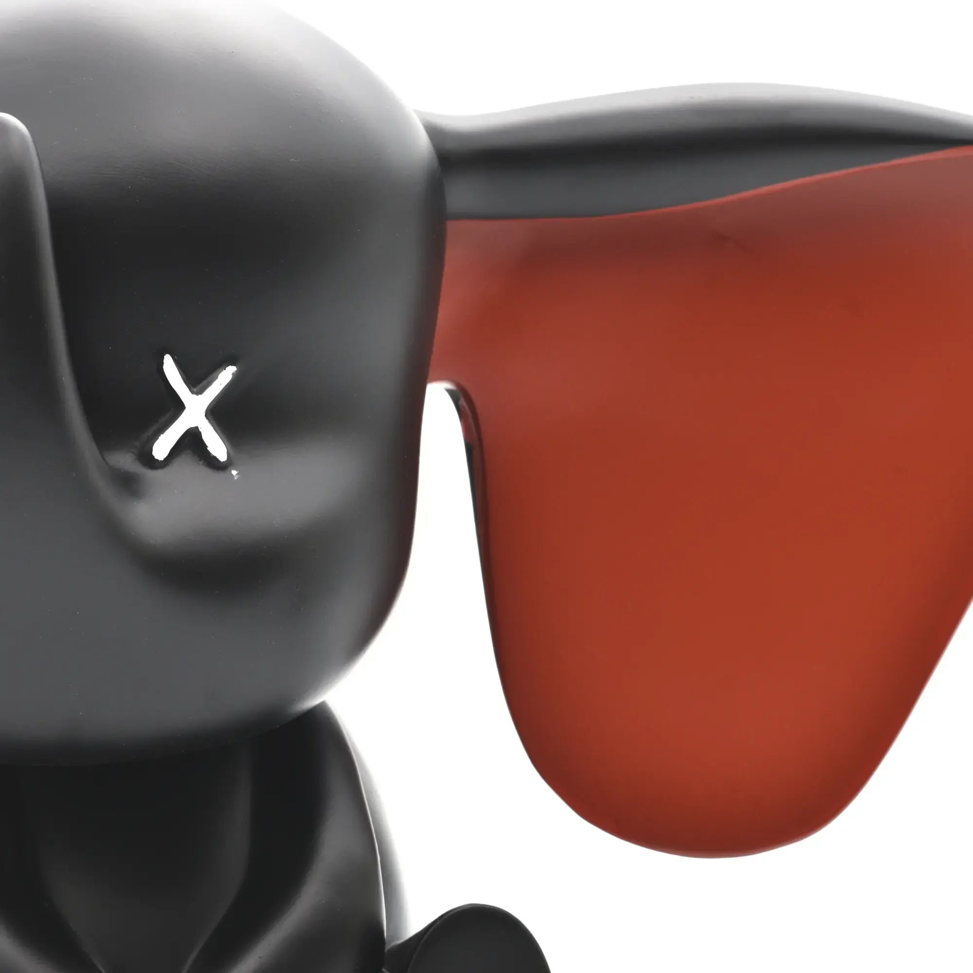 Cartoonfigur - Deko Skulptur Pop‑Art Jumbo Elefant schwarz Abstrakte – Cartoon-Toy – Designdeko Elephas Dumbo Sitzend