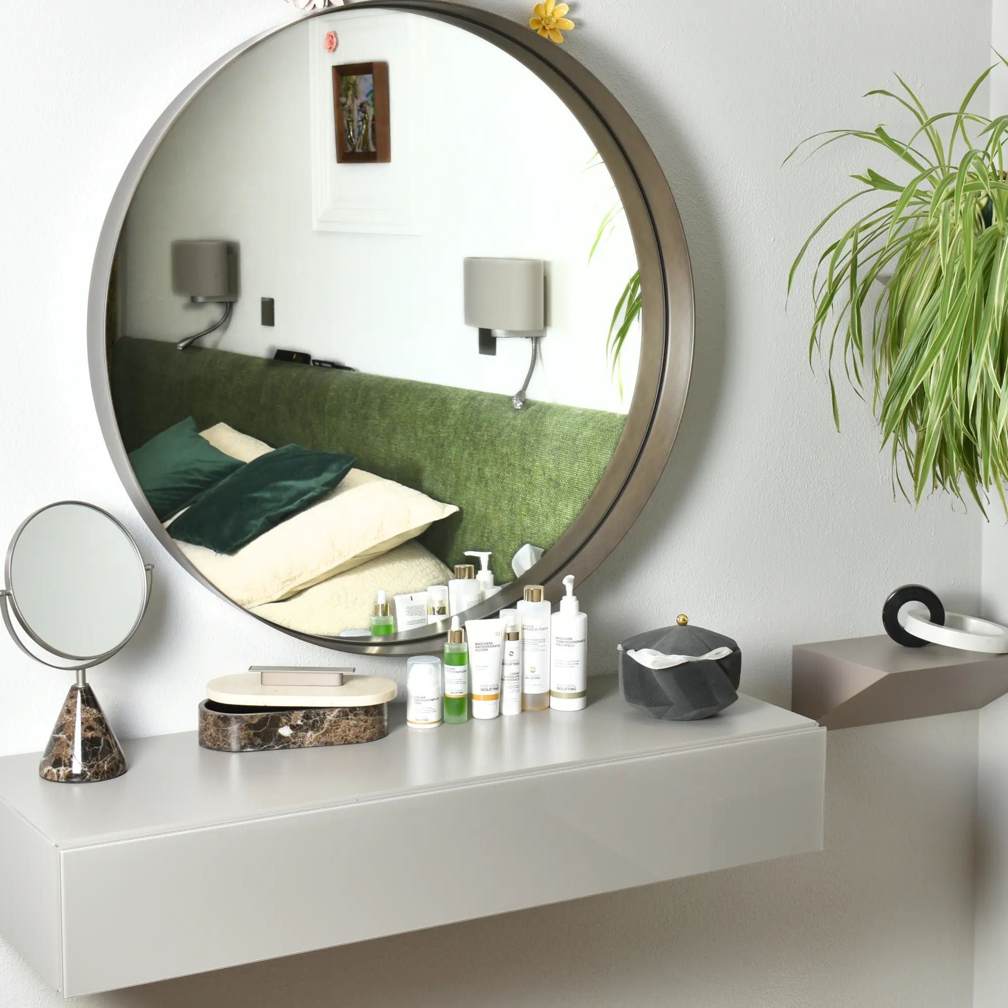 Marmordose - oval mit Deckel - Marmor-Schmuckkästchen schöne Box Roma Duo Klein