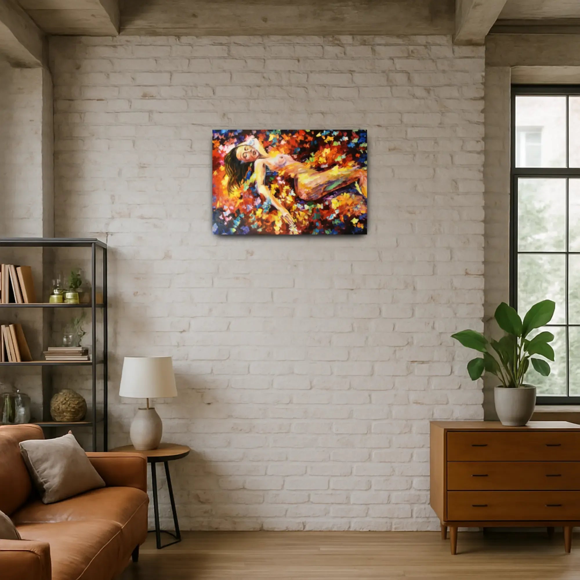 Großes Gemälde - Feuer der Seele