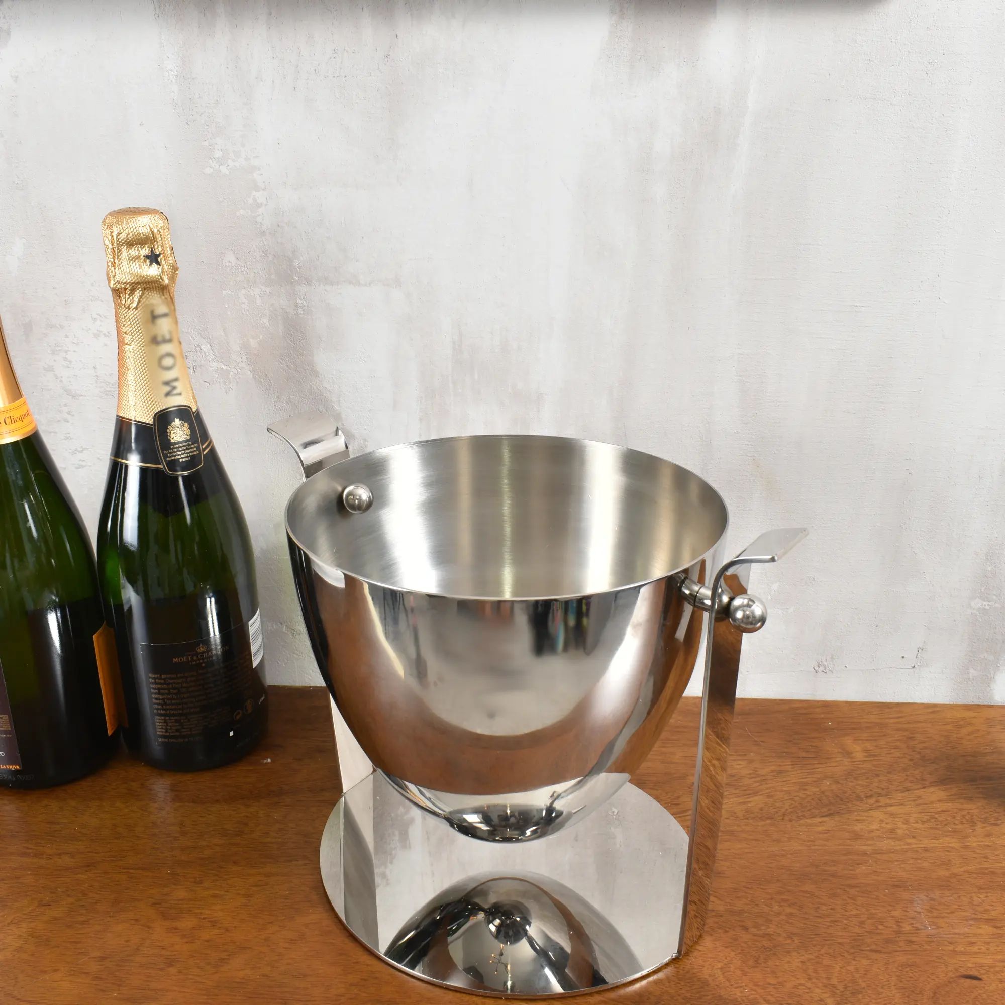 Eiseimer - Flaschenkühler - Edles Champagner-Eimer silberner Eiseimer Calme Default Title