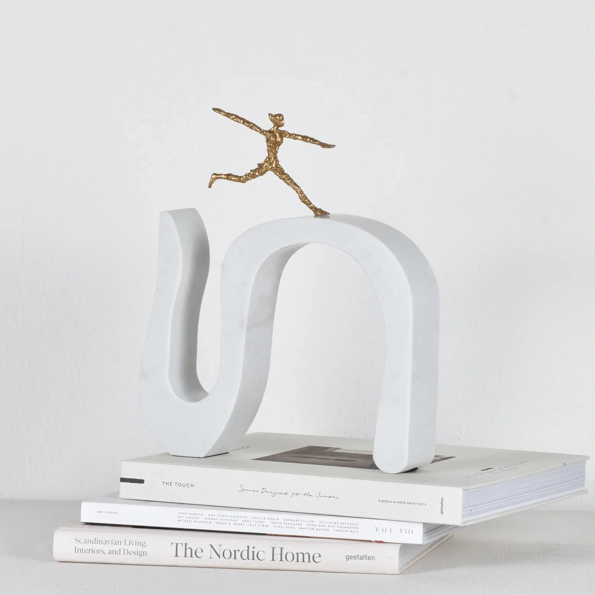 Dekofigur - Gold auf Marmor - Dekoskulptur Sportlerfigur Veloce Default Title