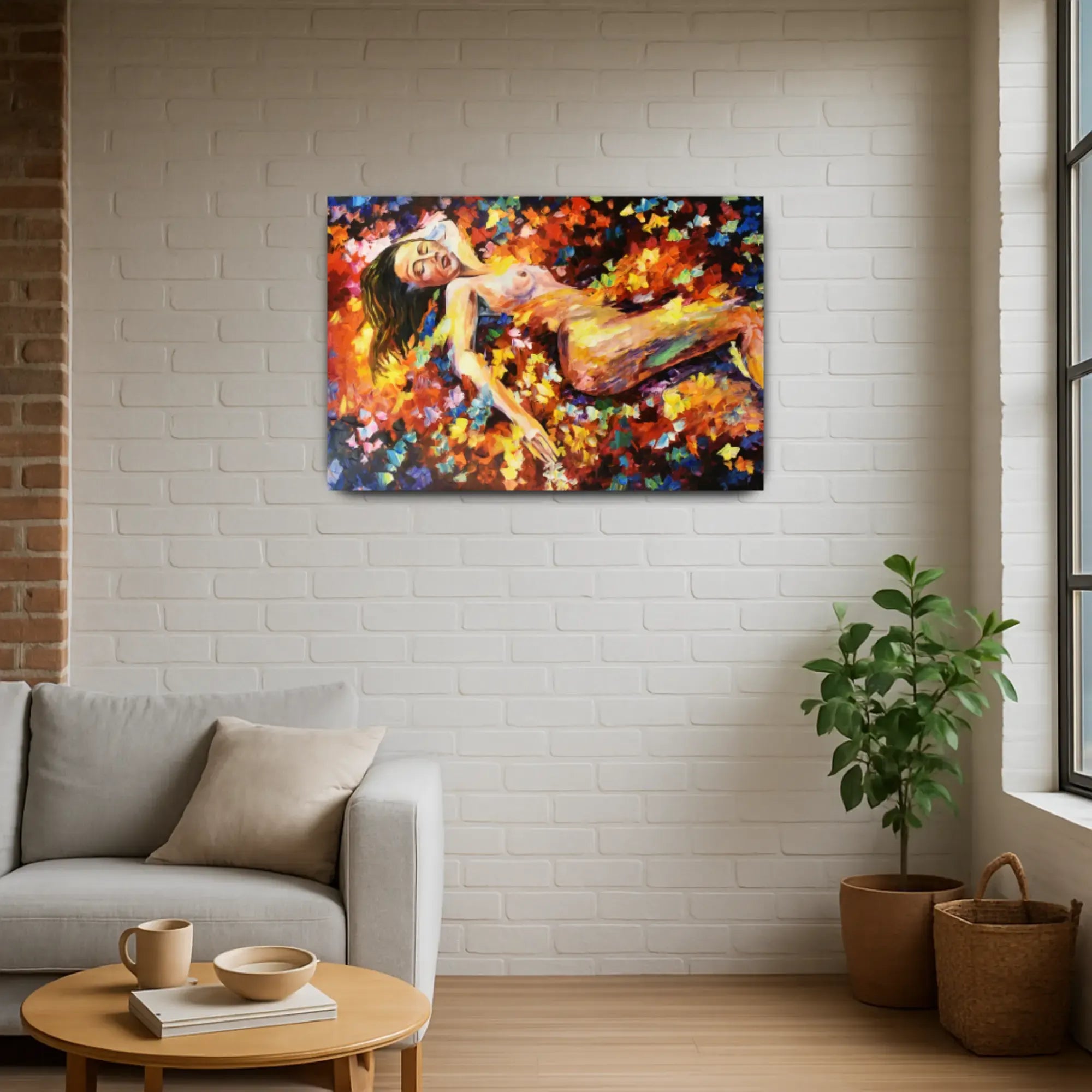 Großes Gemälde - Feuer der Seele