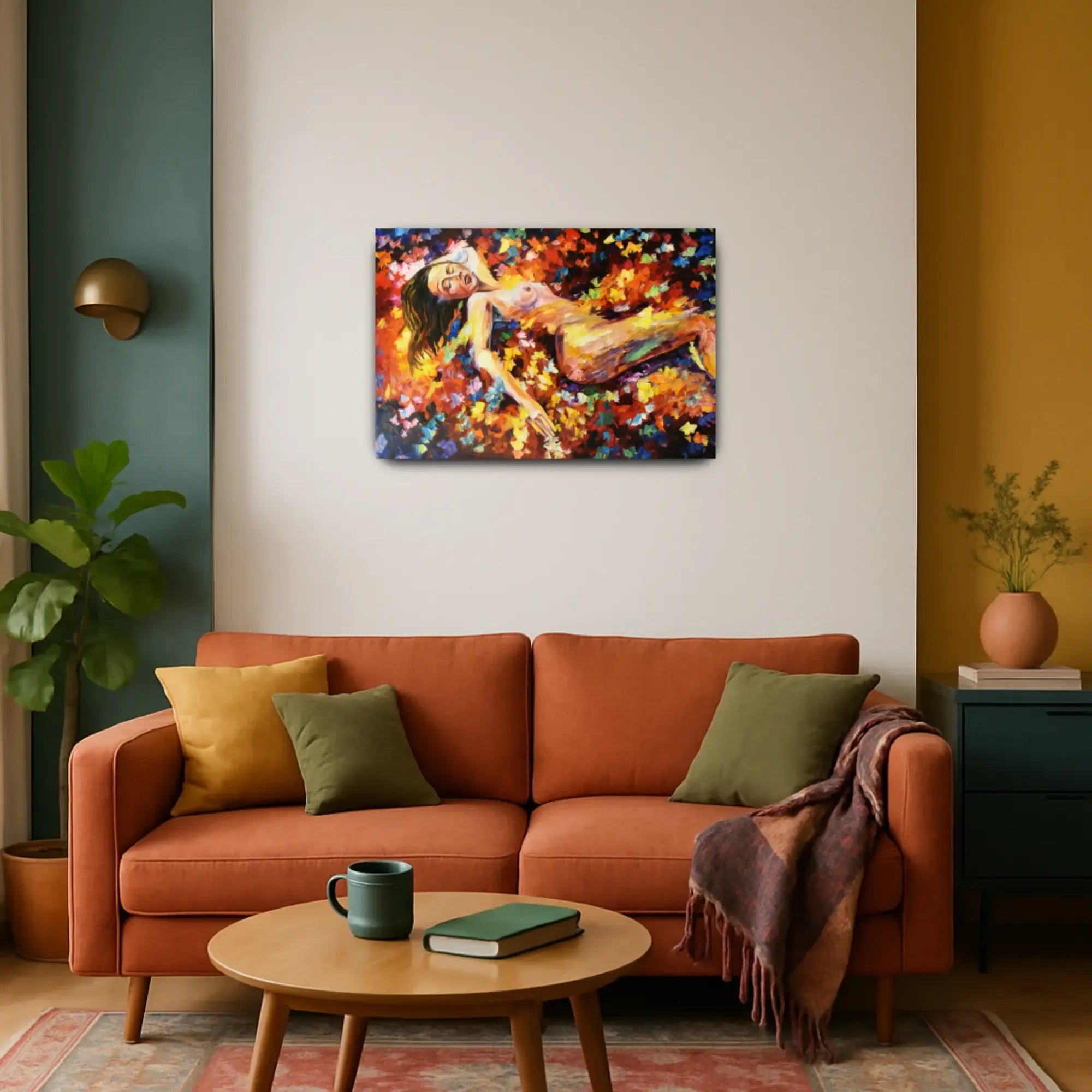 Großes Gemälde - Feuer der Seele