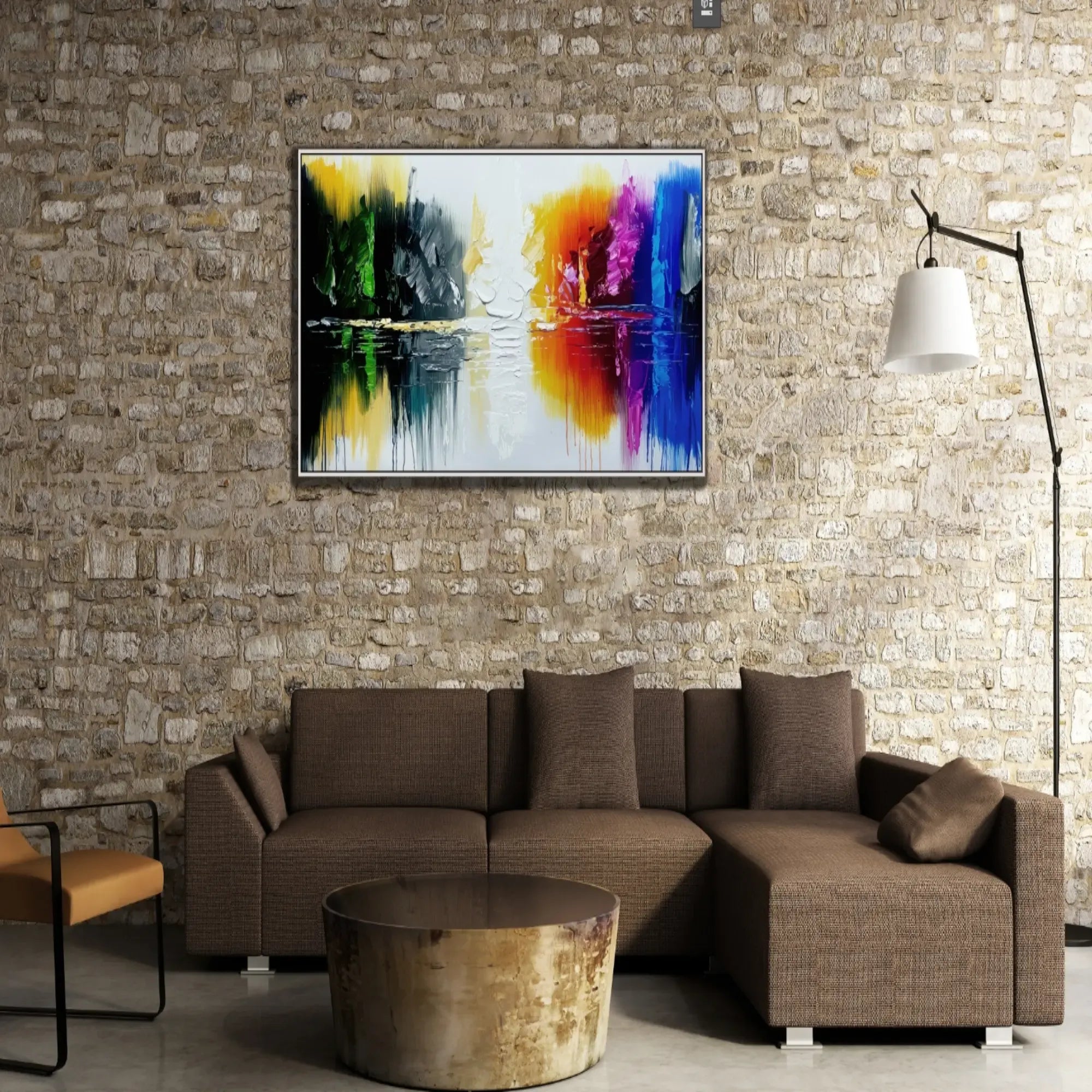 Großes Gemälde - Farben der Stille