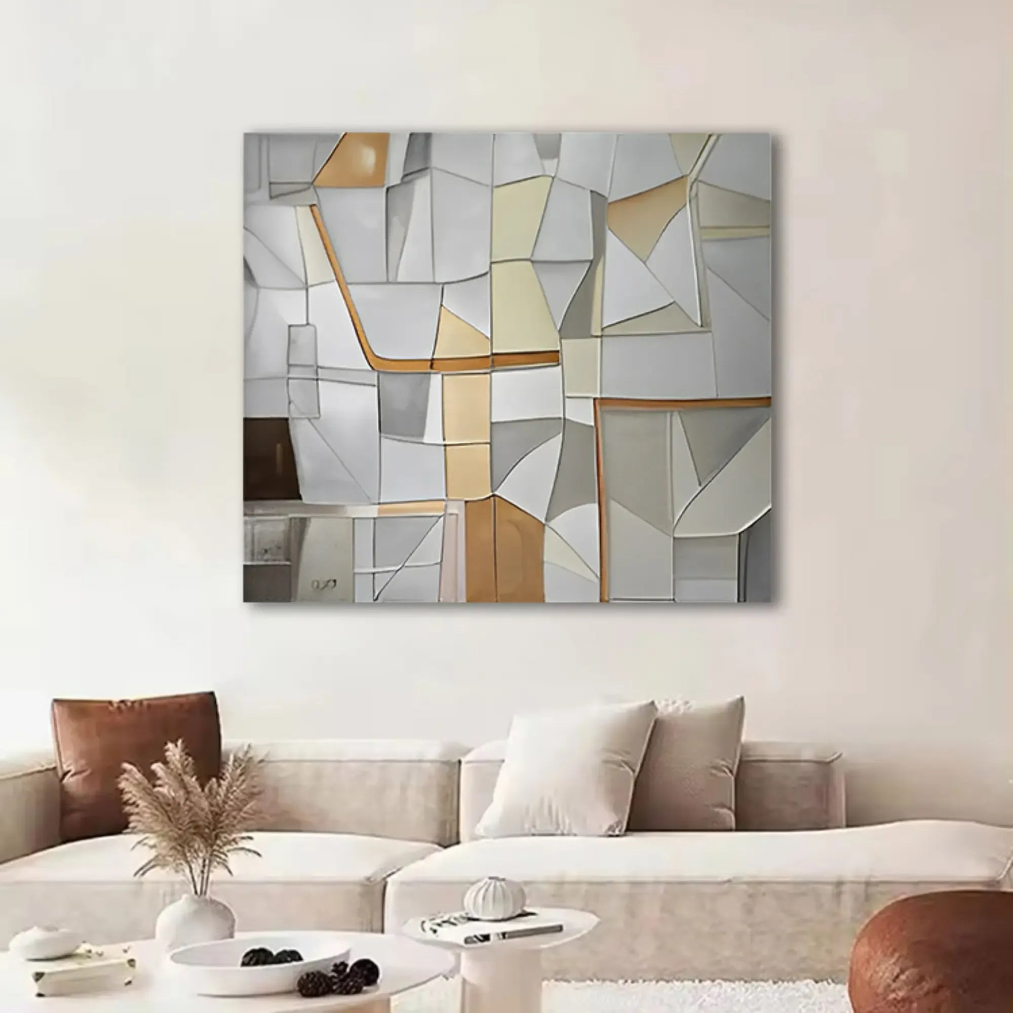 Großes Gemälde - Geometría de Serenidad