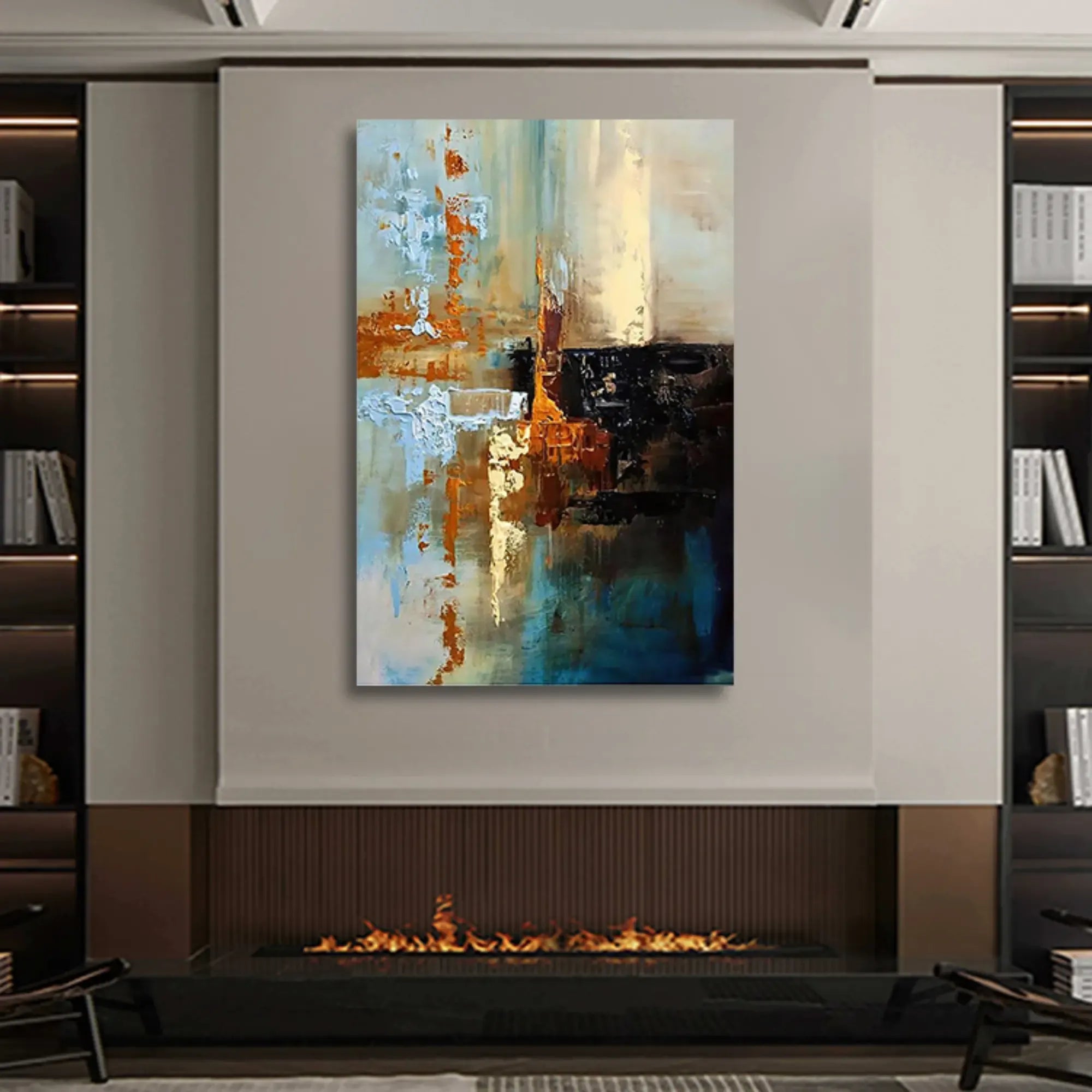 Großes Gemälde - Geheimnisse der Tiefe