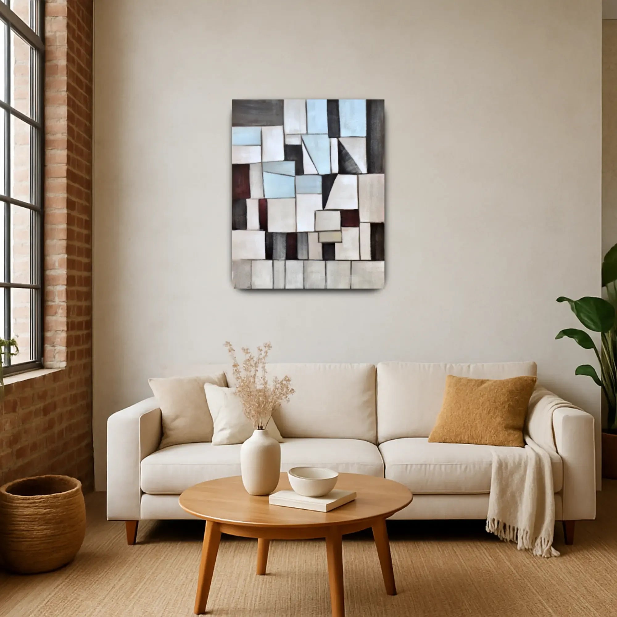 Großes Gemälde - Geometrie der Stille