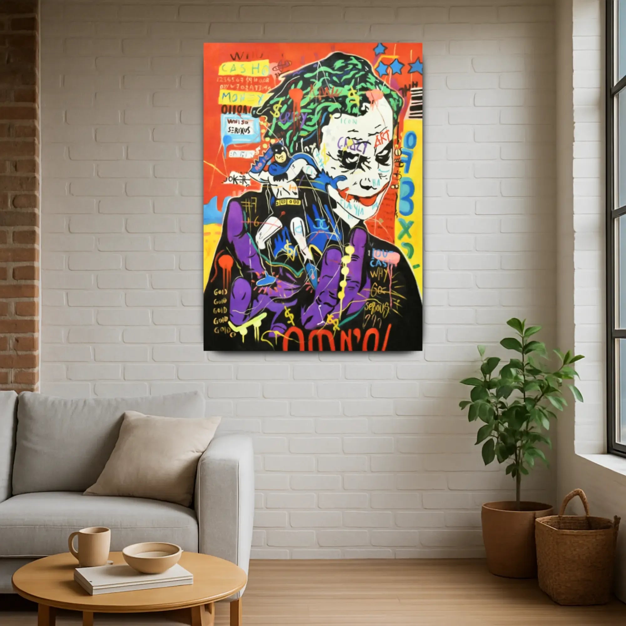 Großes Gemälde - Chaos & Joker