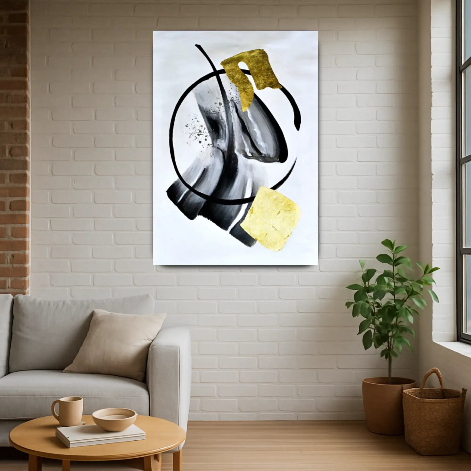 Großes Gemälde - Goldene Balance Default Title