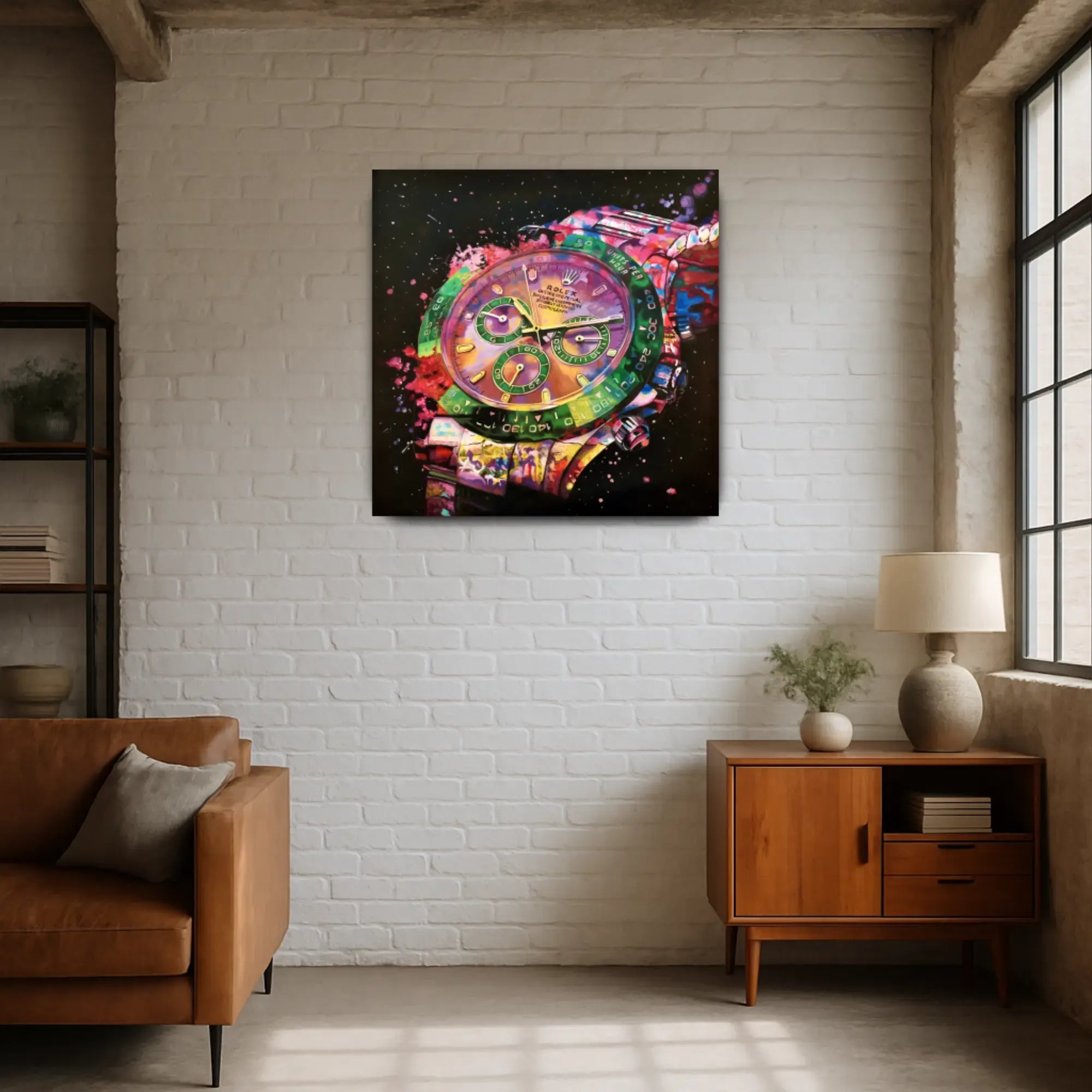 Großes Gemälde - Zeit im Farbrausch Default Title