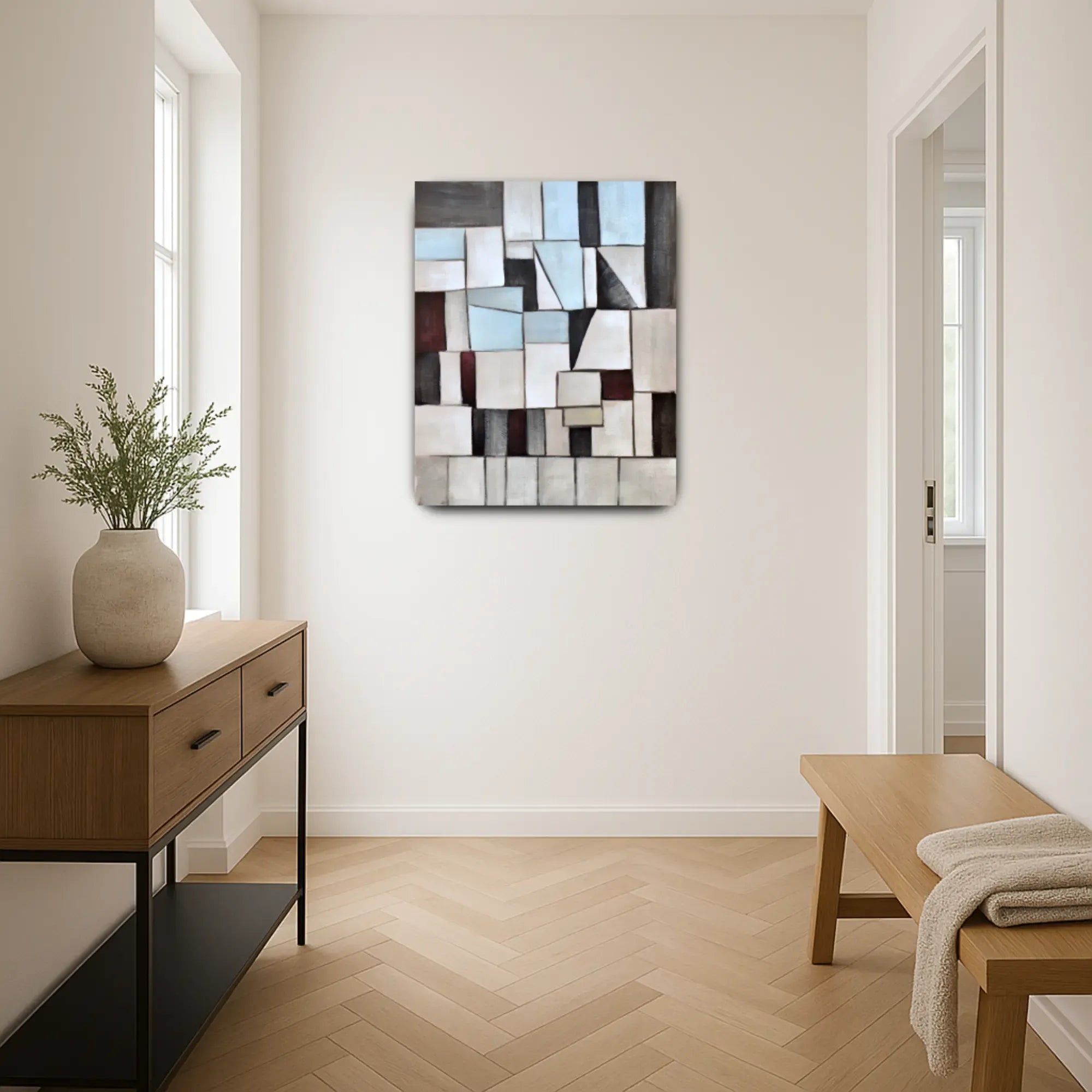 Großes Gemälde - Geometrie der Stille