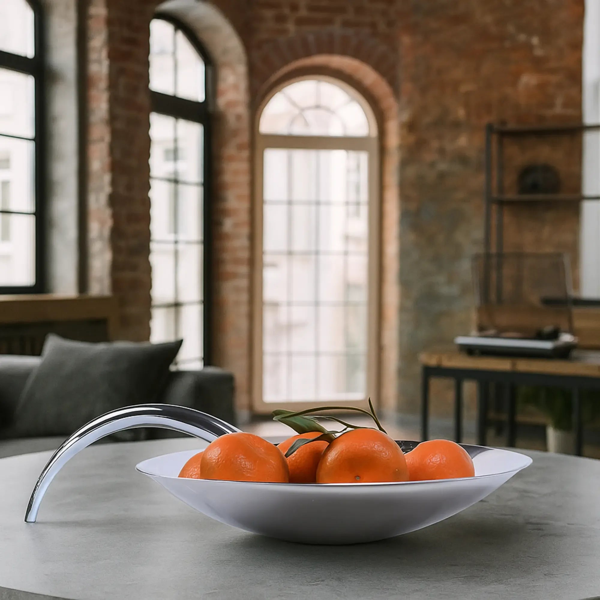 Runde-Schale - Rund mit Griff - Elegante Obstschale und Aufbewahrung Lima