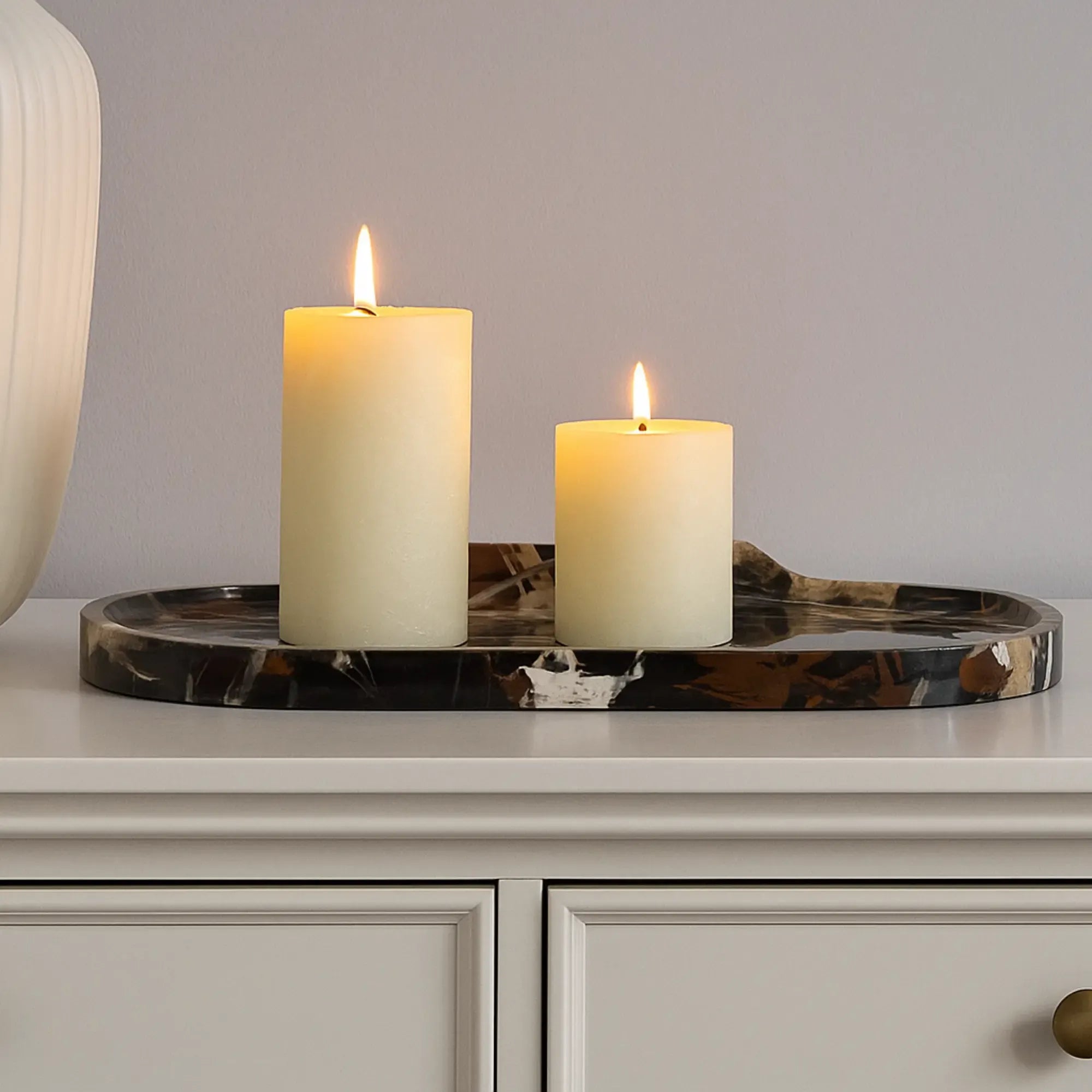 Tablett - aus Marmor - Serviertablett Dekotablett Naso