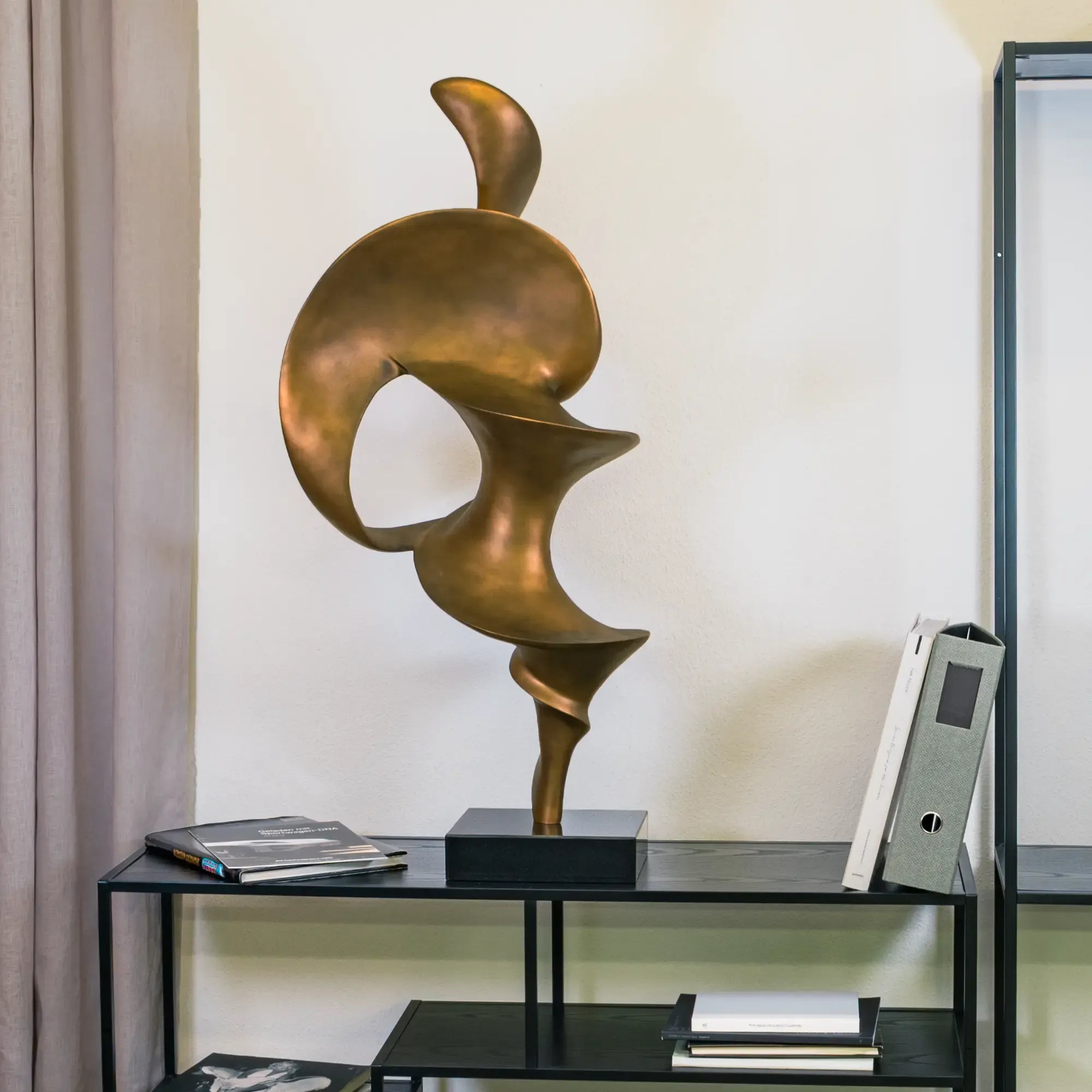 Dekoskulptur - Abstraktes Designer Objekt - Skulptur Moderne Wellen-Spirale Ondula Aeterna Default Title