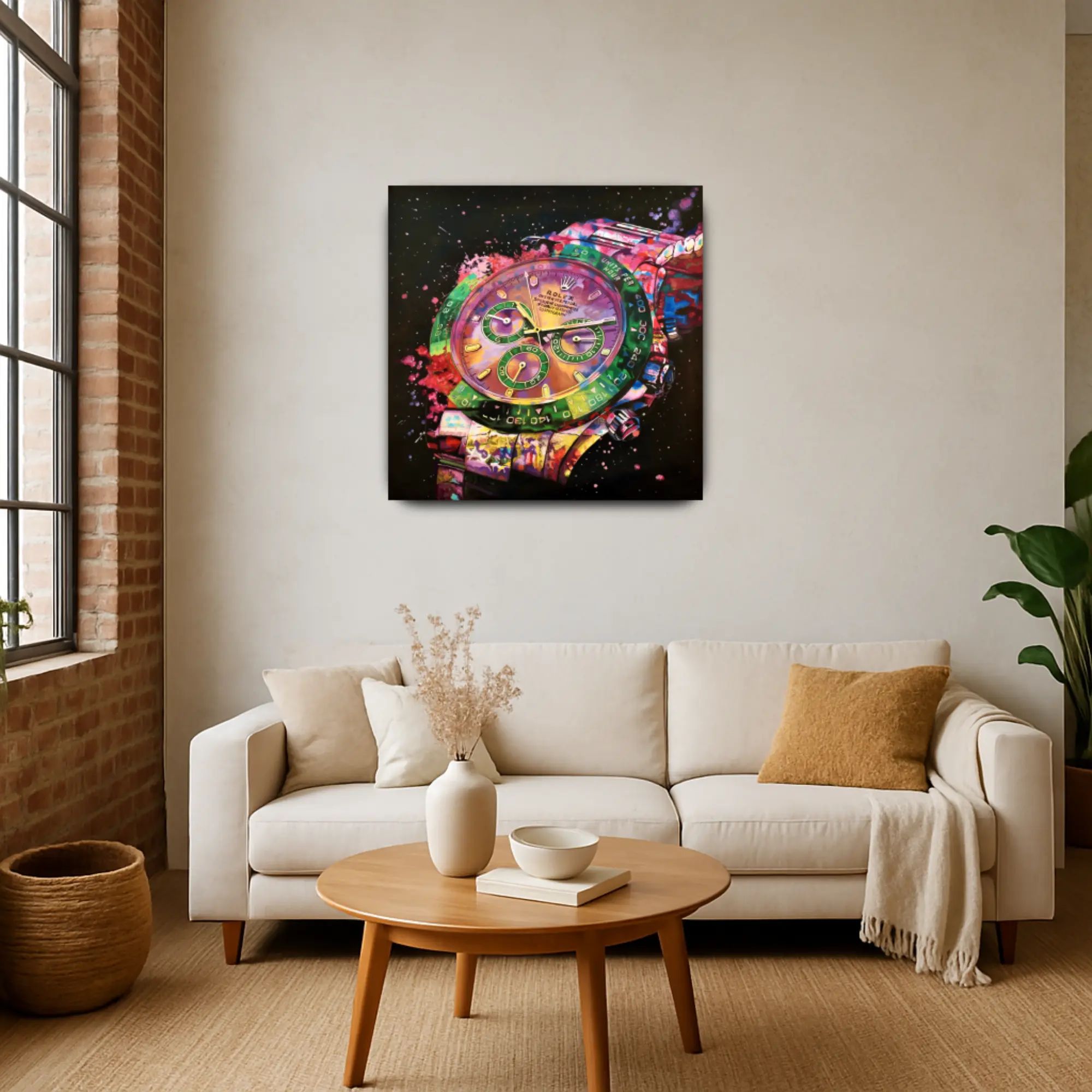 Großes Gemälde - Zeit im Farbrausch Default Title