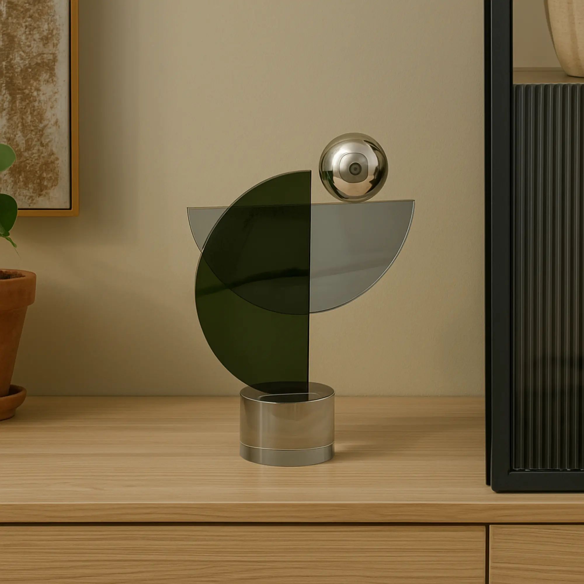 Dekoobjekt - geometirsch - Design Skulptur für Wohnzimmer Regal-Deko Géométrique Default Title