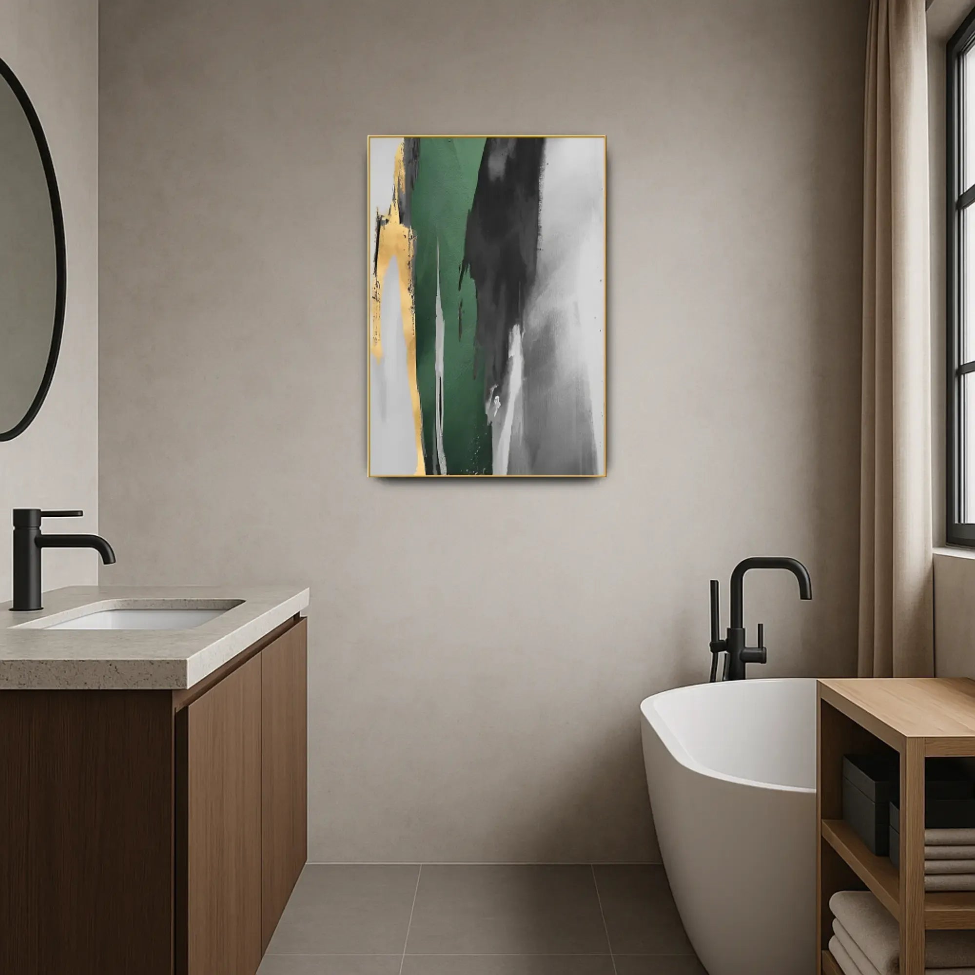 Großes Gemälde - Flujo de Esmeralda