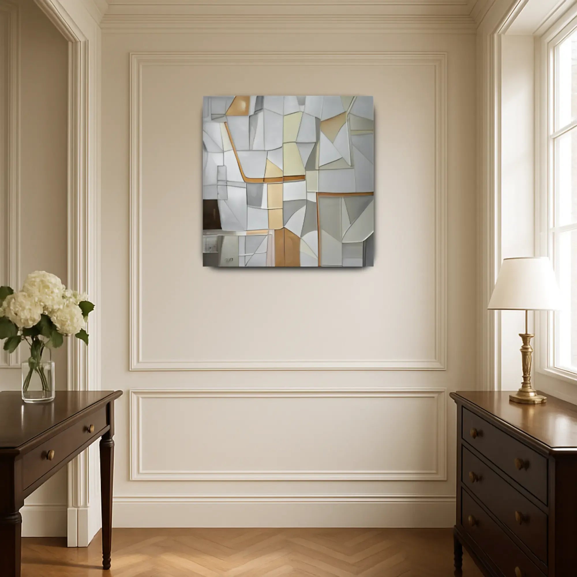 Großes Gemälde - Geometría de Serenidad