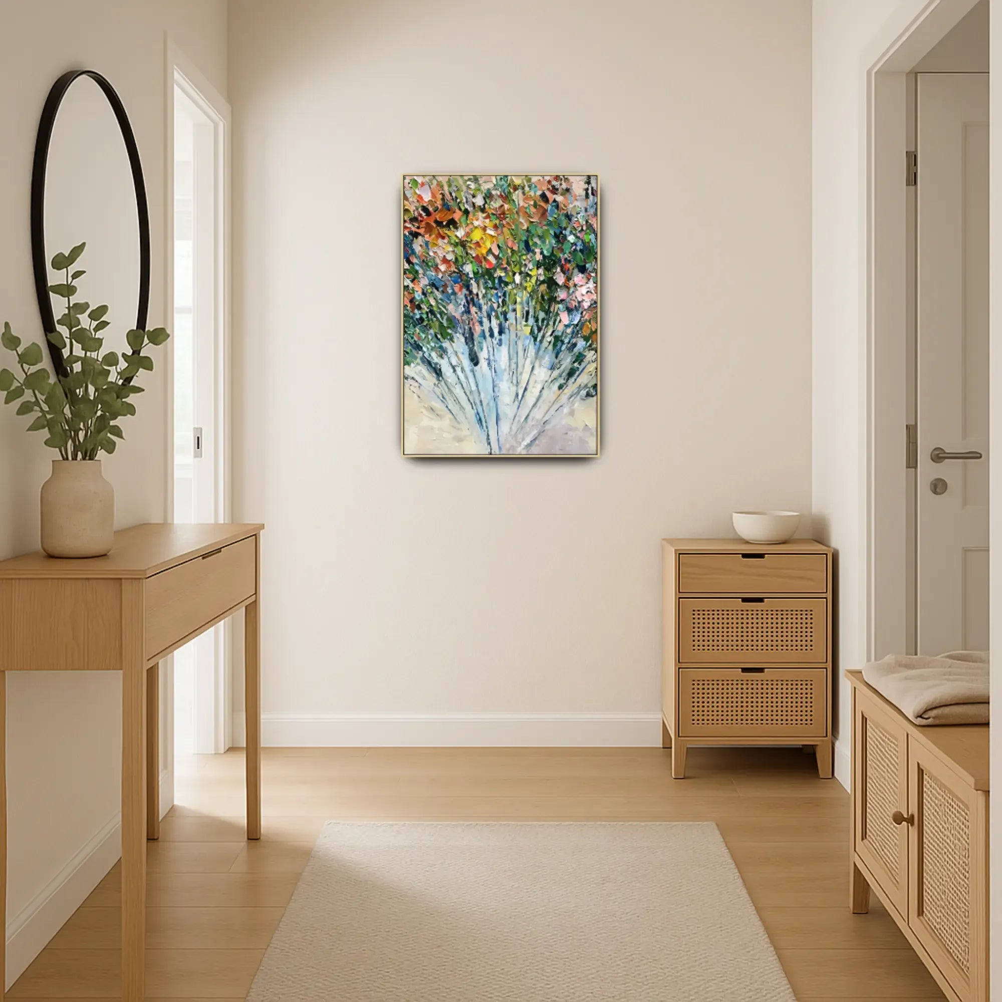 Großes Gemälde - Ráfaga Floral