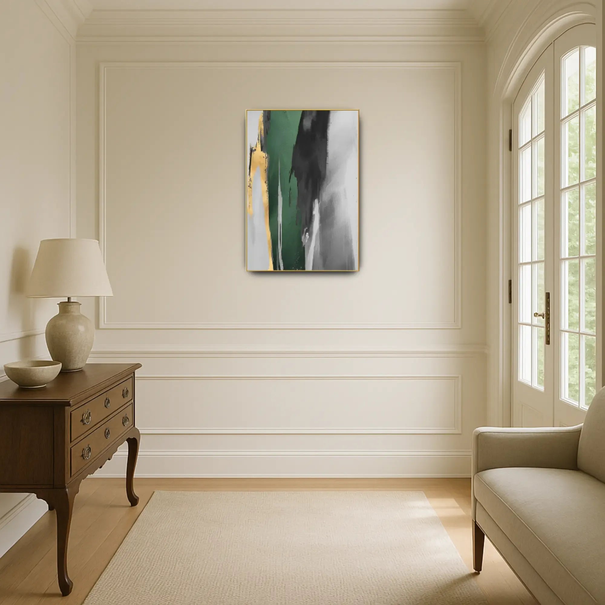 Großes Gemälde - Flujo de Esmeralda