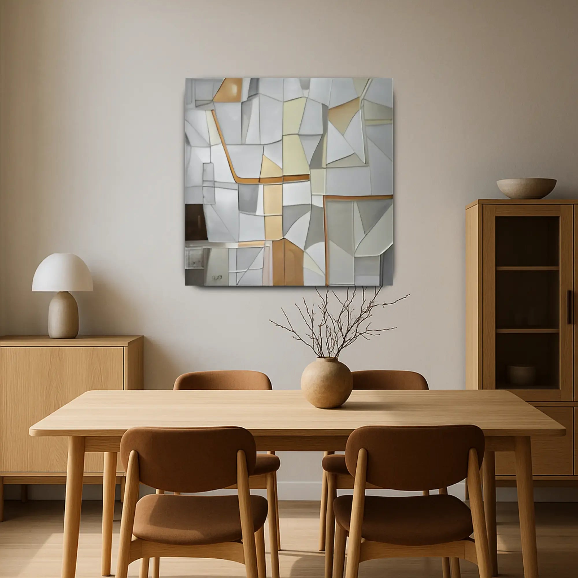 Großes Gemälde - Geometría de Serenidad