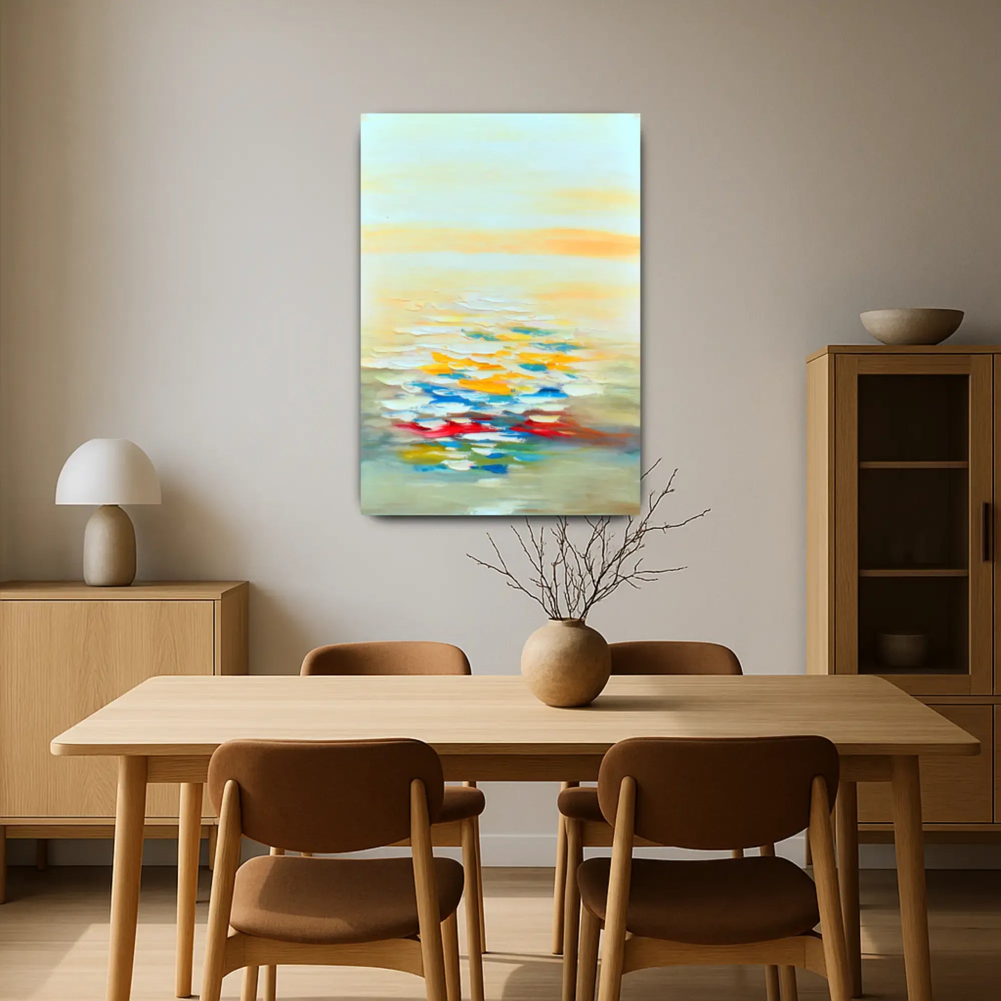 Großes Gemälde - Lichtspiel am Horizont