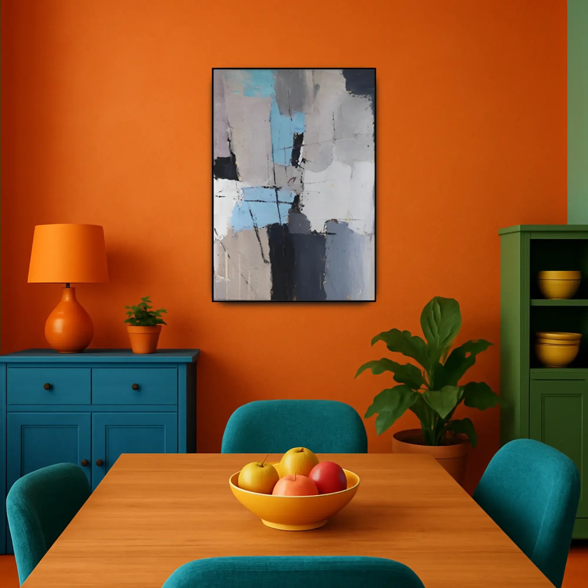 Großes Gemälde - Composición Urbana