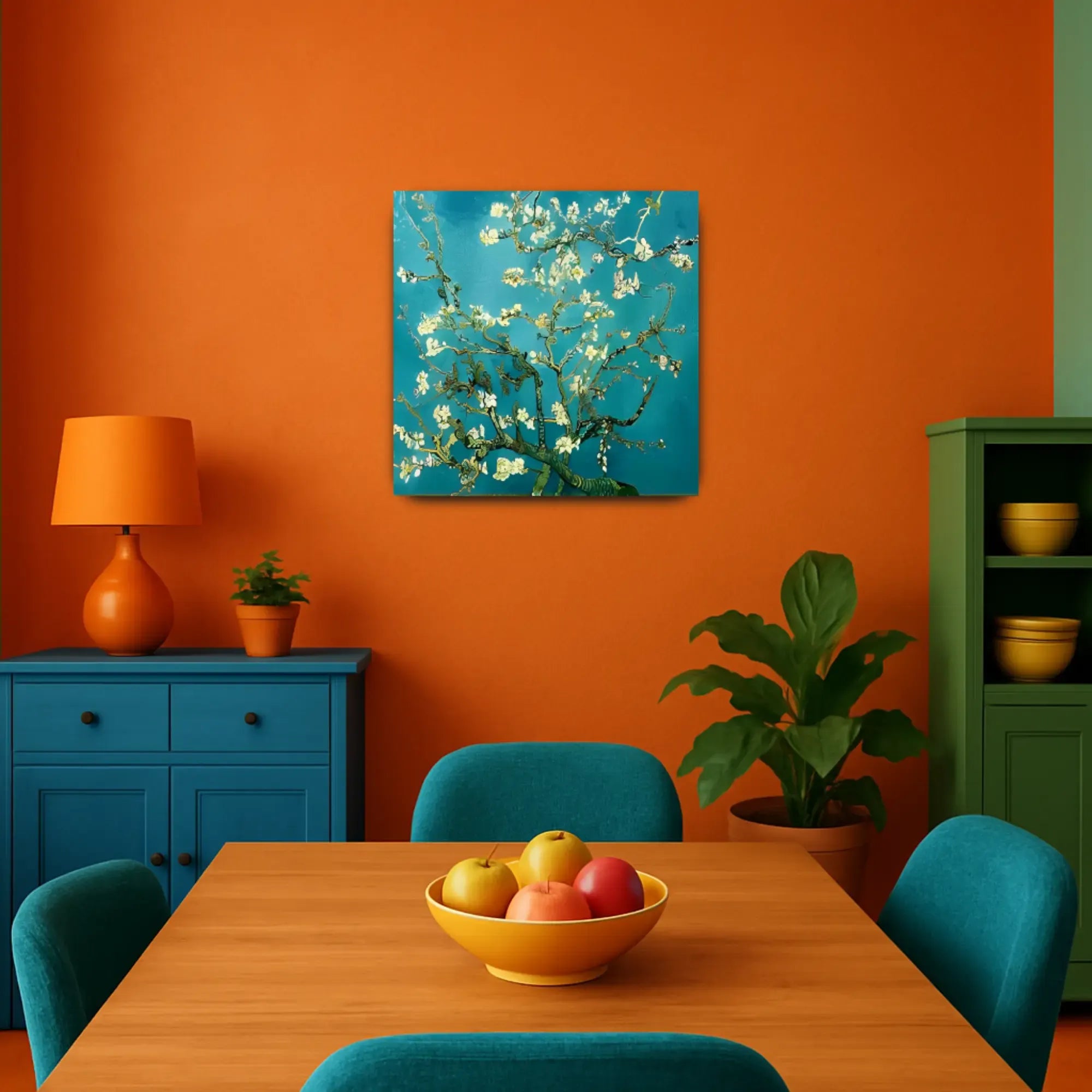 Großes Gemälde - Van Goghs Blühender Mandelbaumzweig, Reproduktion - Ramas en Flor