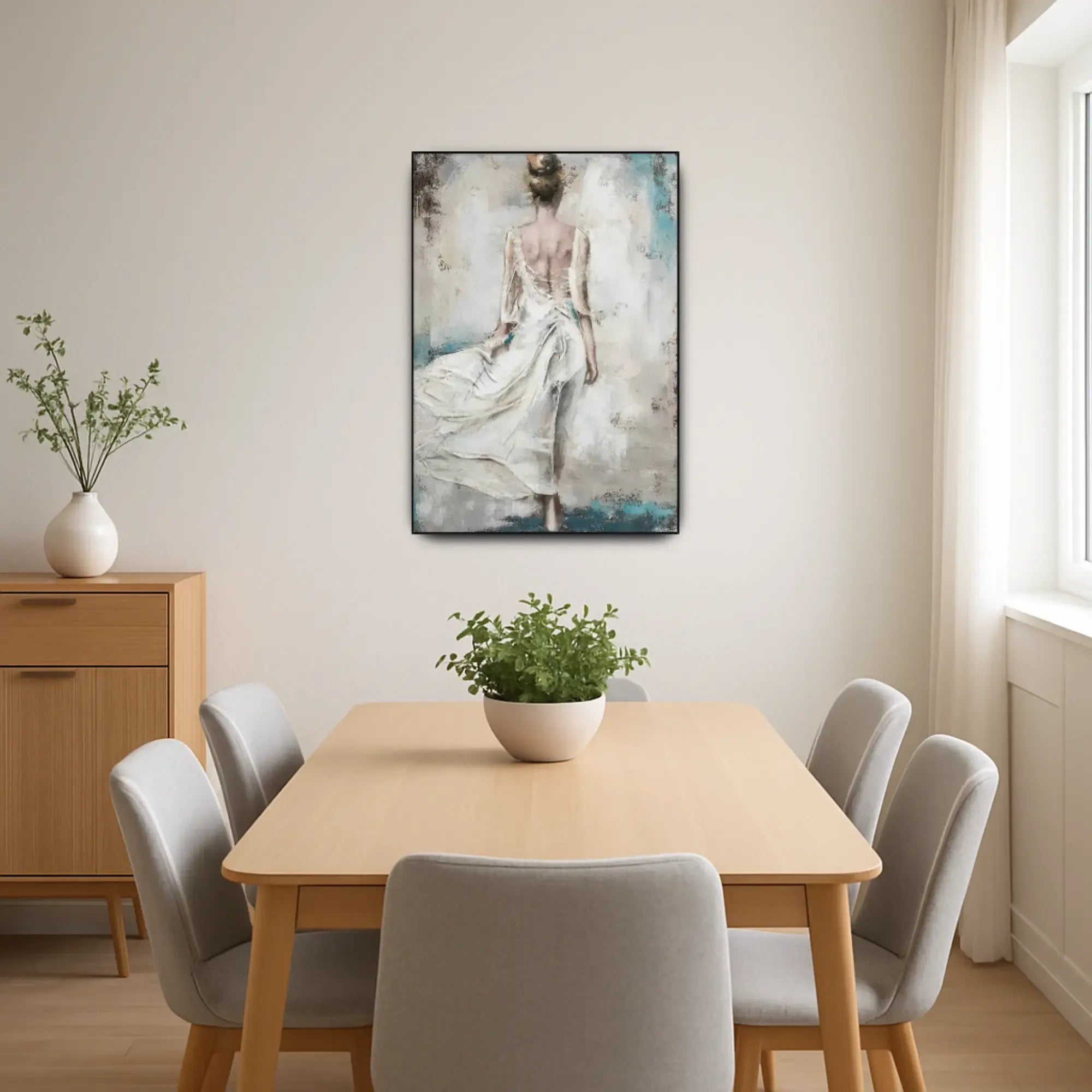 Großes Gemälde - Elegancia en Movimiento