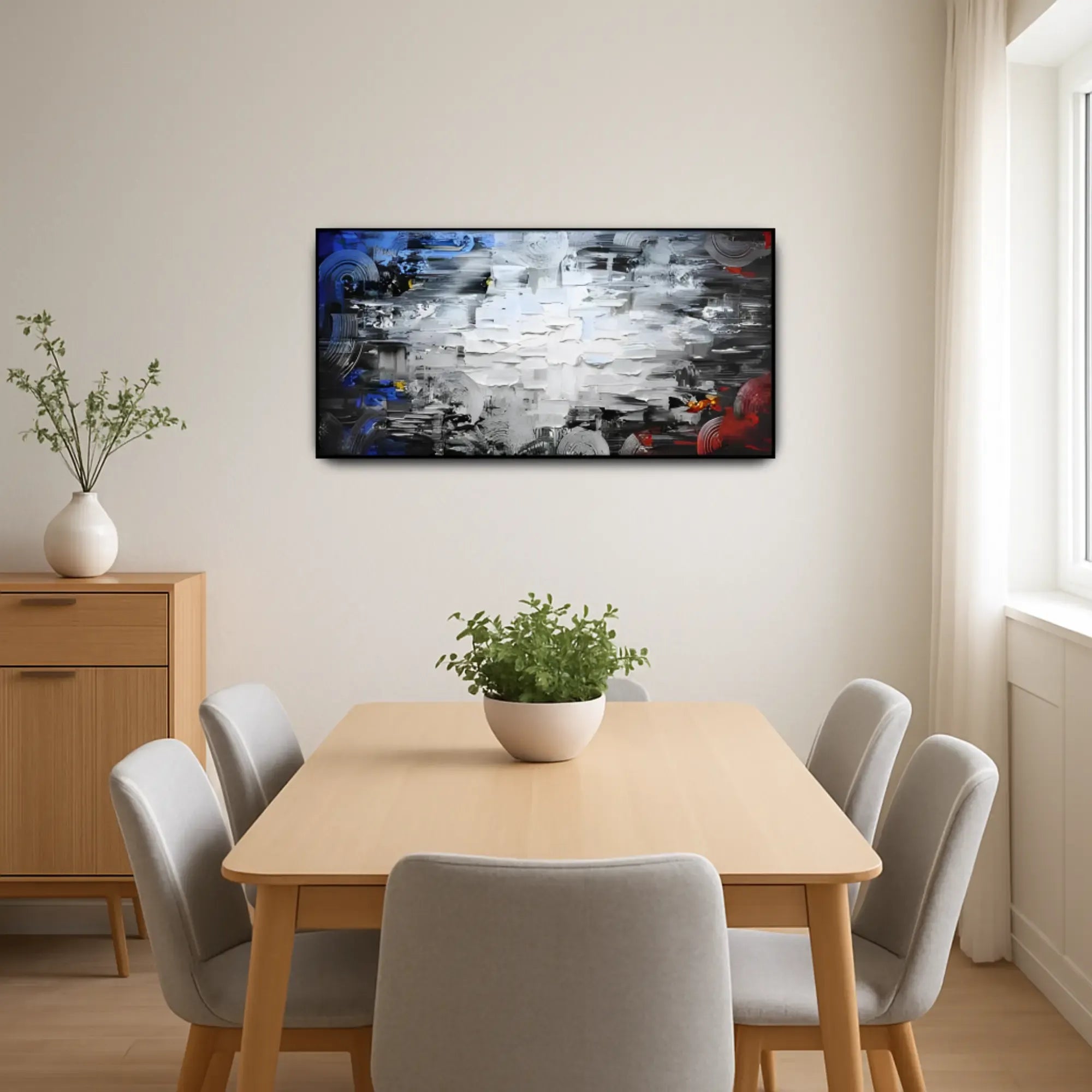 Großes Gemälde - Balance de Contrastes