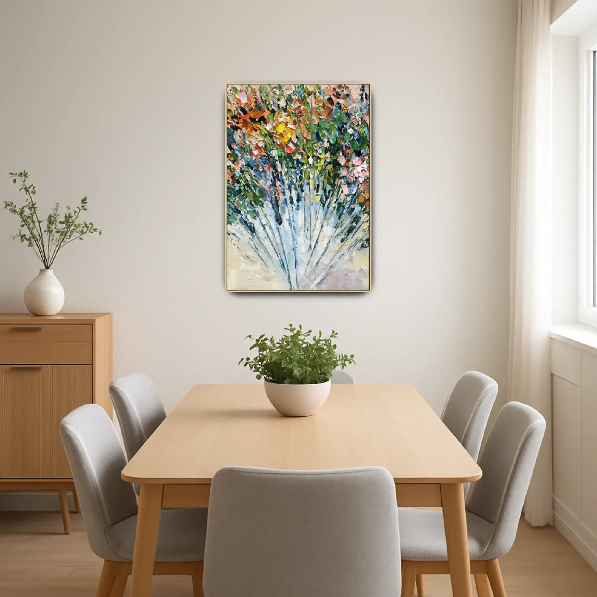 Großes Gemälde - Ráfaga Floral