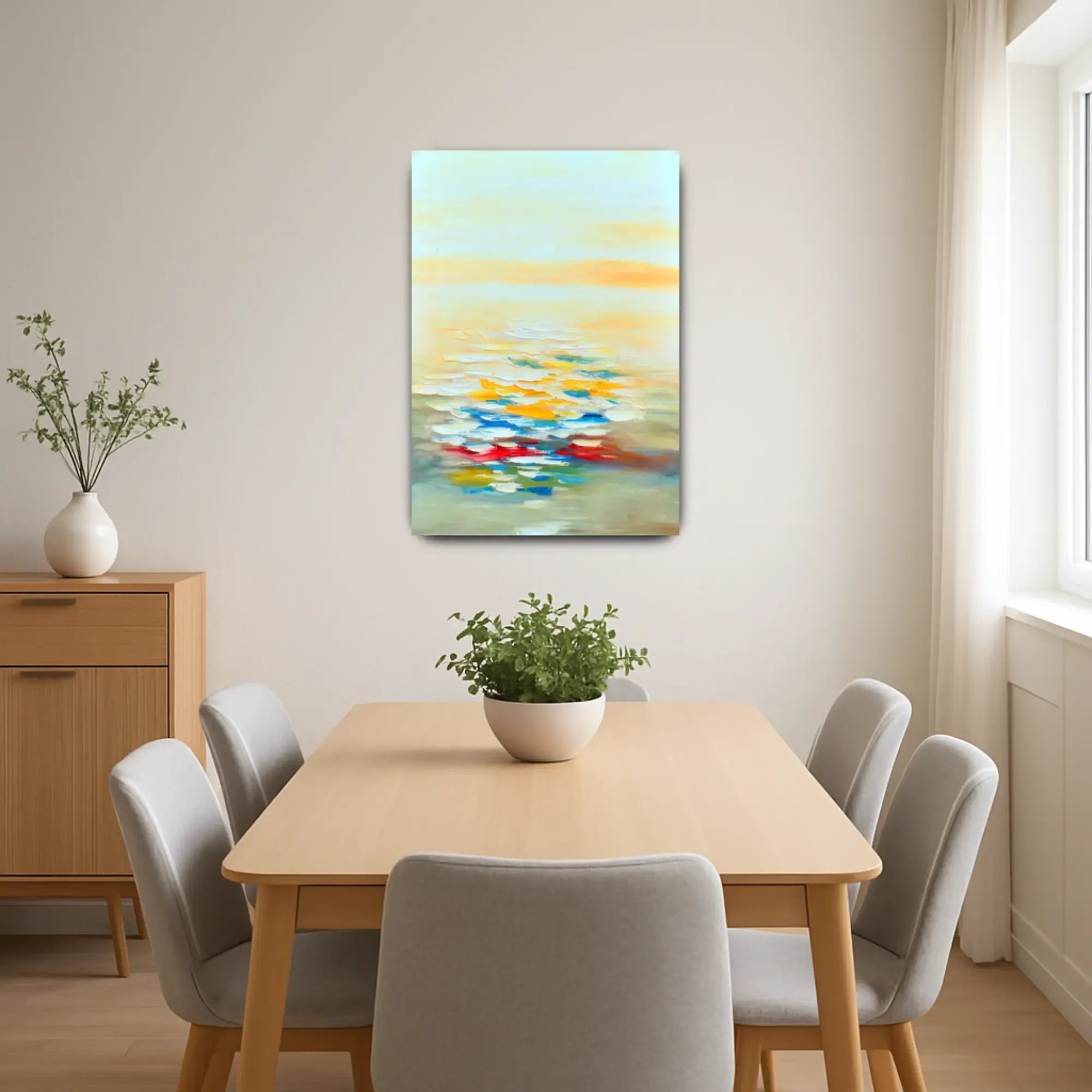 Großes Gemälde - Lichtspiel am Horizont