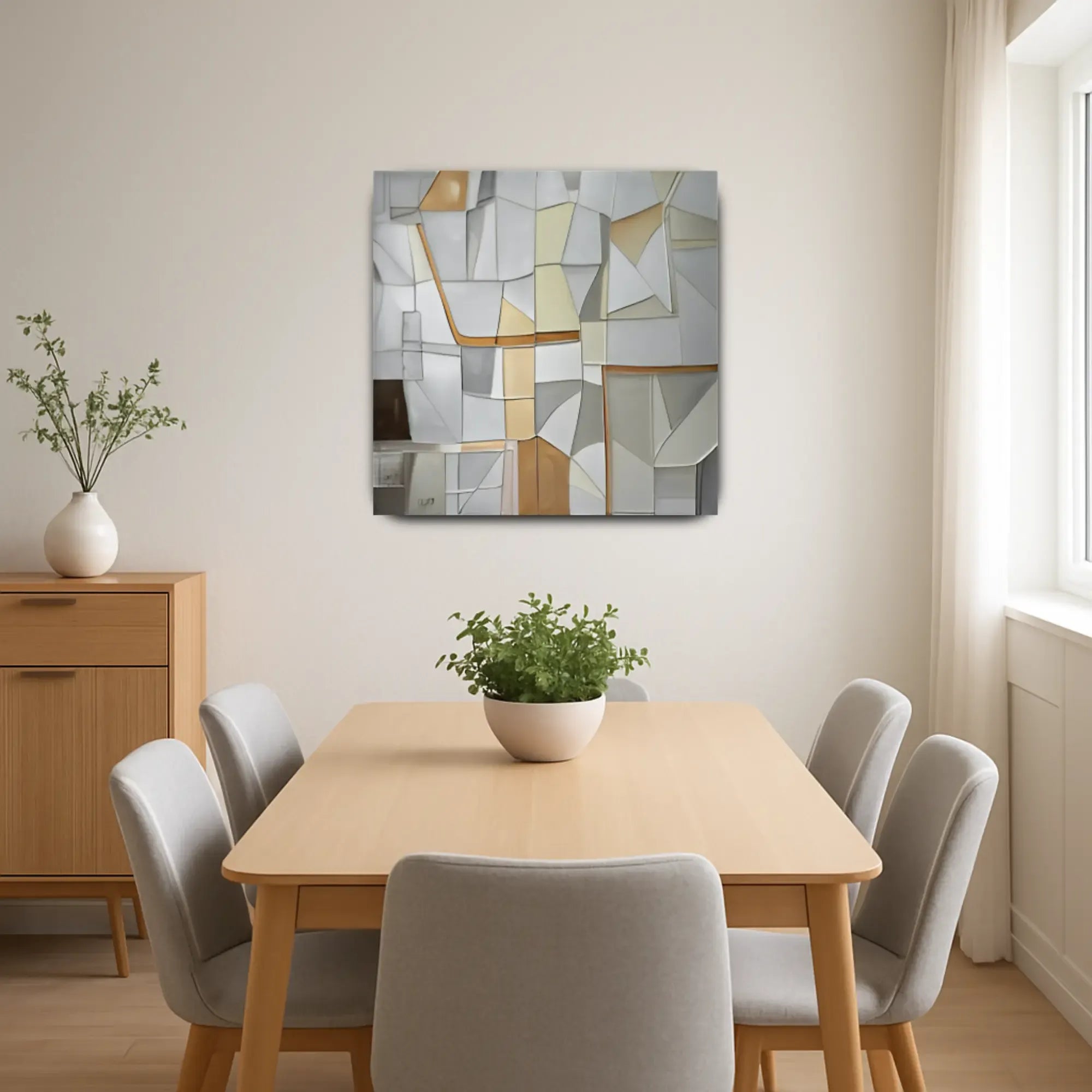 Großes Gemälde - Geometría de Serenidad