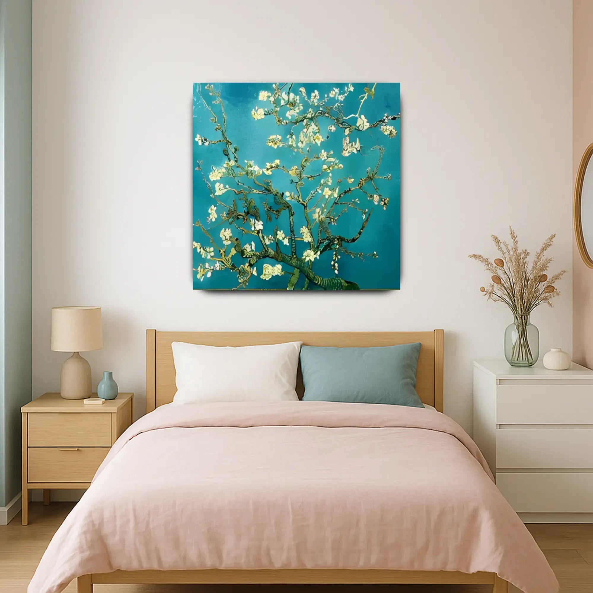 Großes Gemälde - Van Goghs Blühender Mandelbaumzweig, Reproduktion - Ramas en Flor