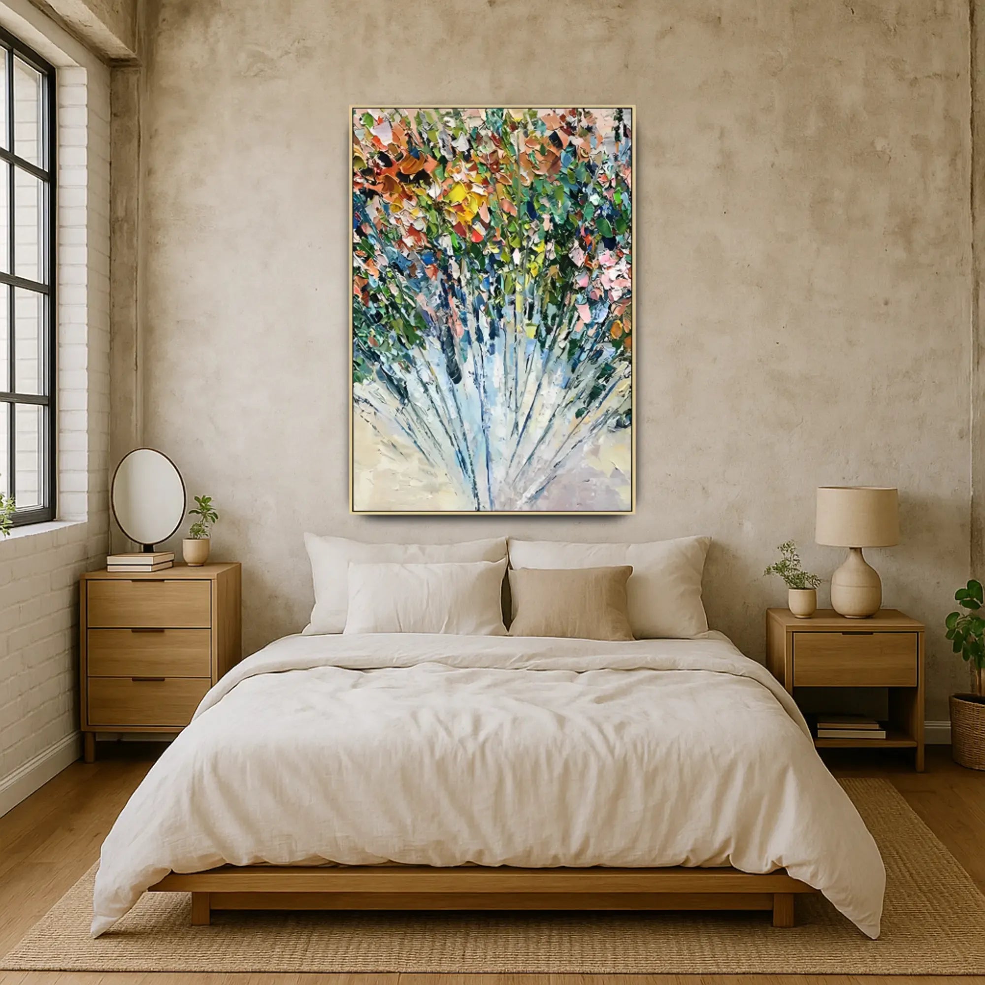 Großes Gemälde - Ráfaga Floral